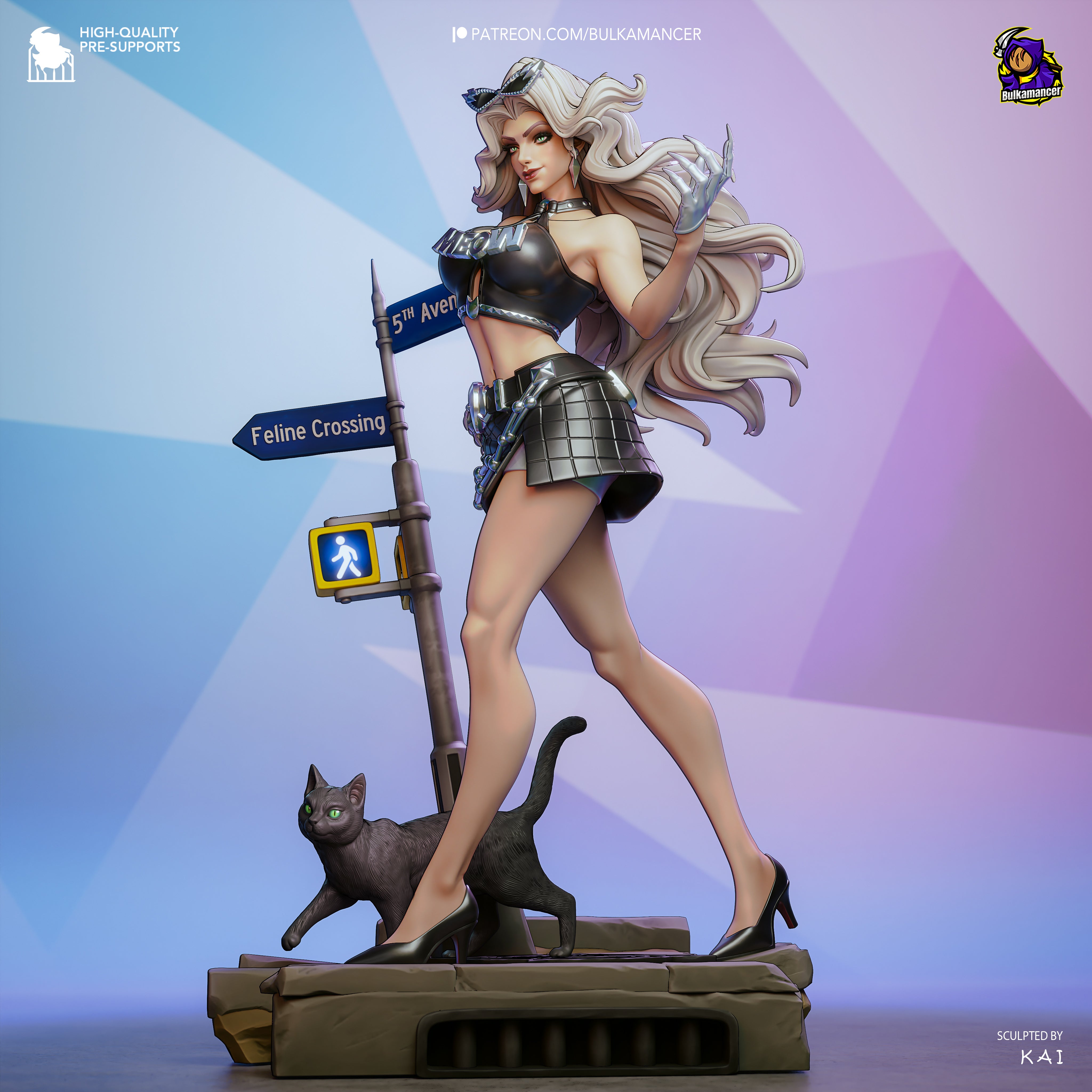 Felicia The Black Cat Statue