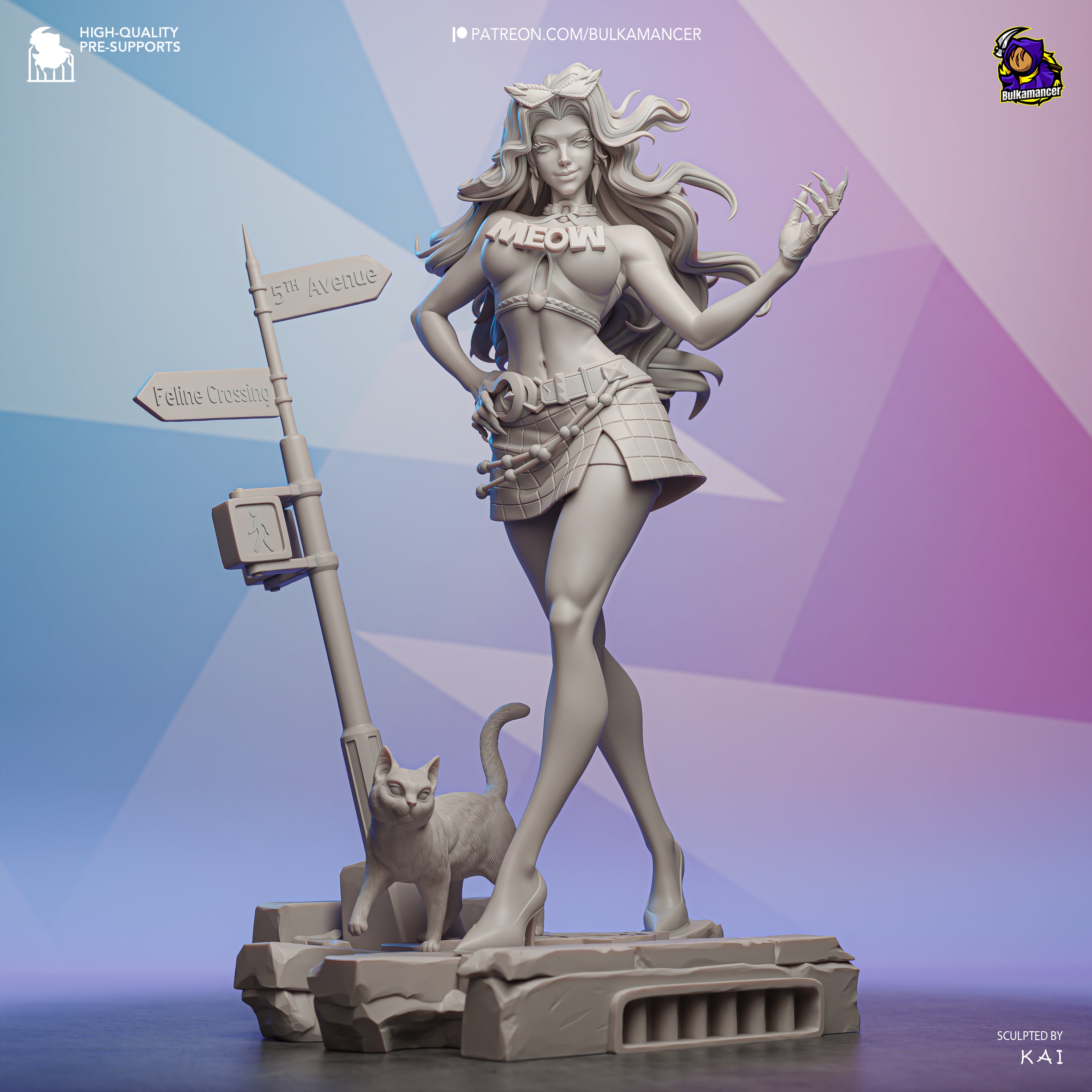 Felicia The Black Cat Statue