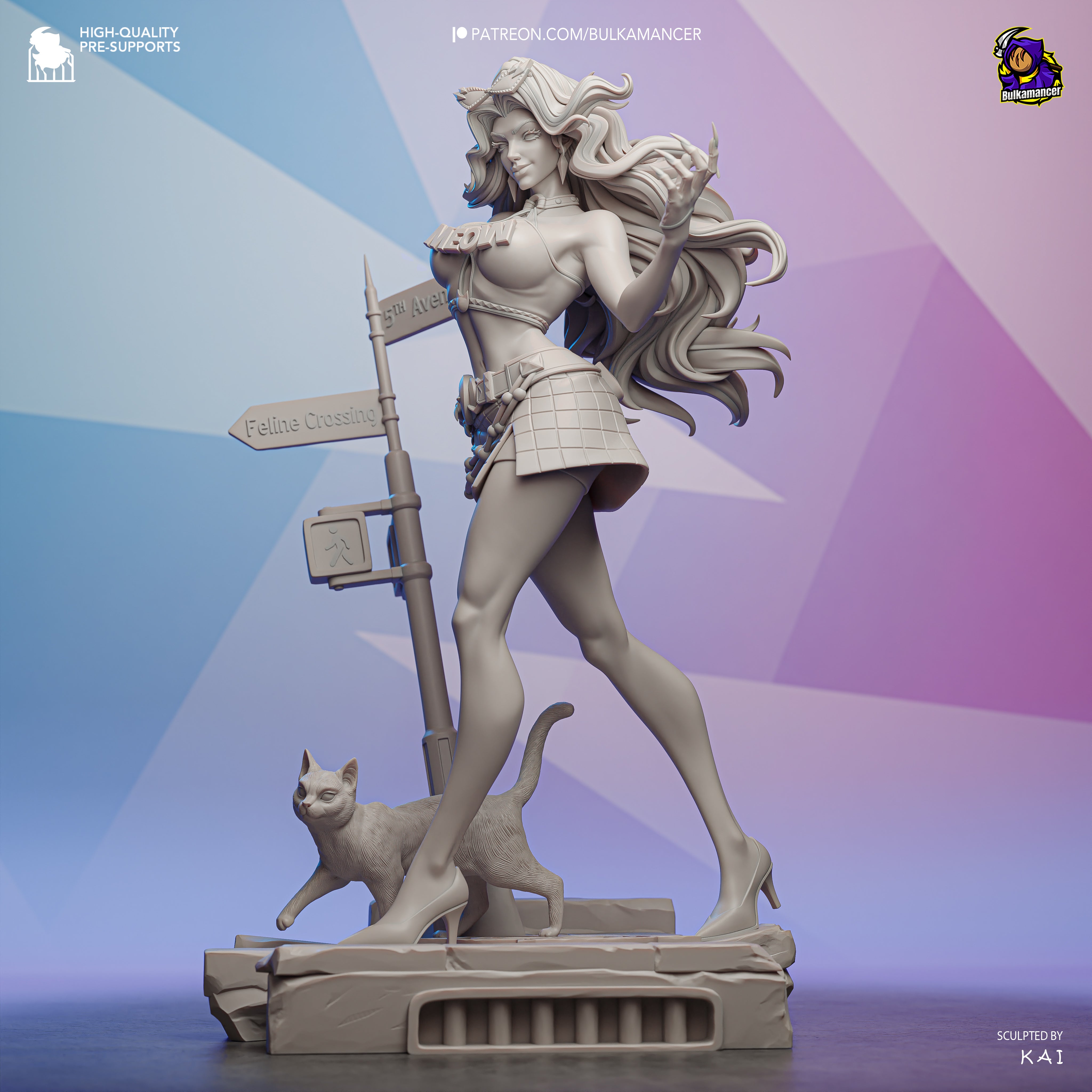 Felicia The Black Cat Statue