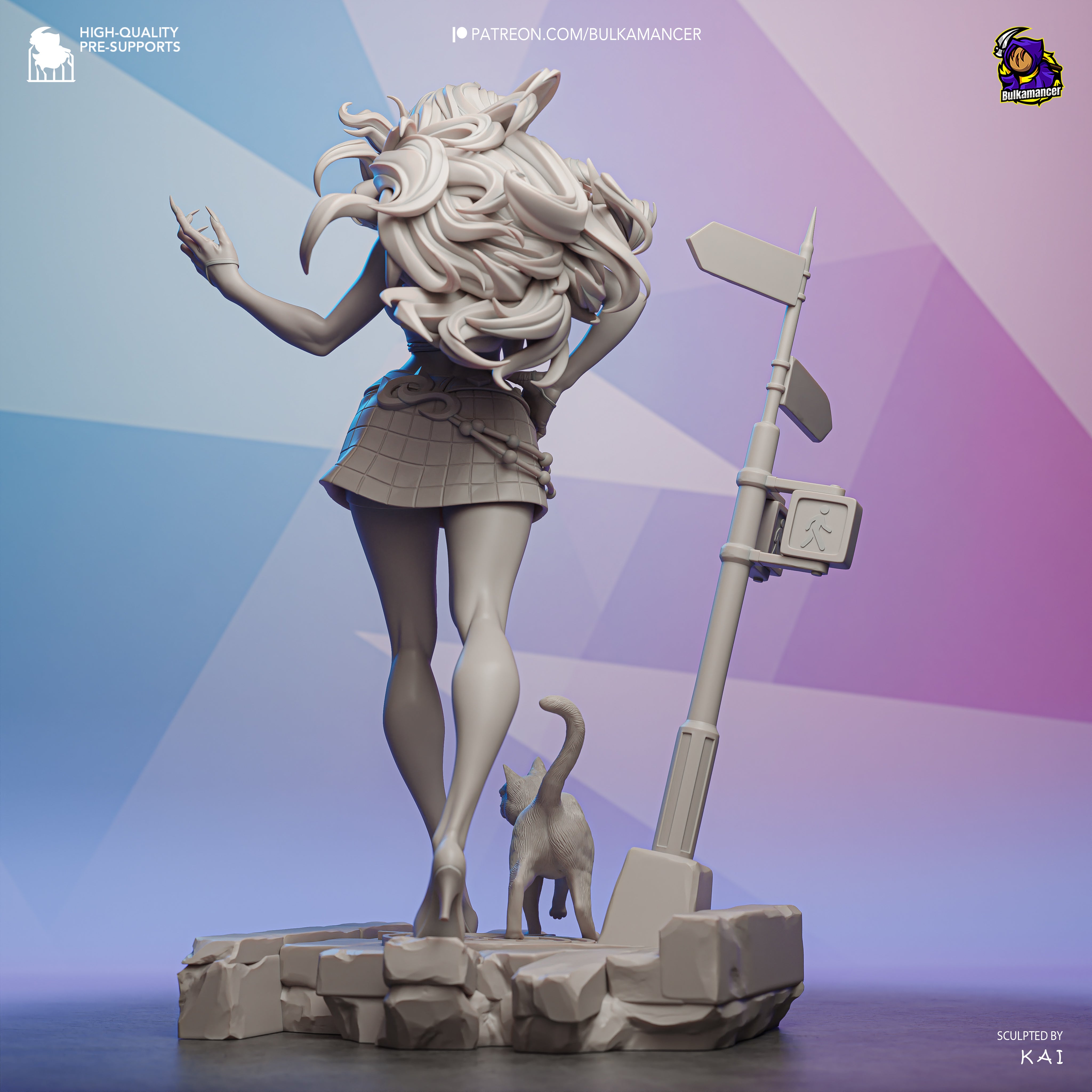 Felicia The Black Cat Statue