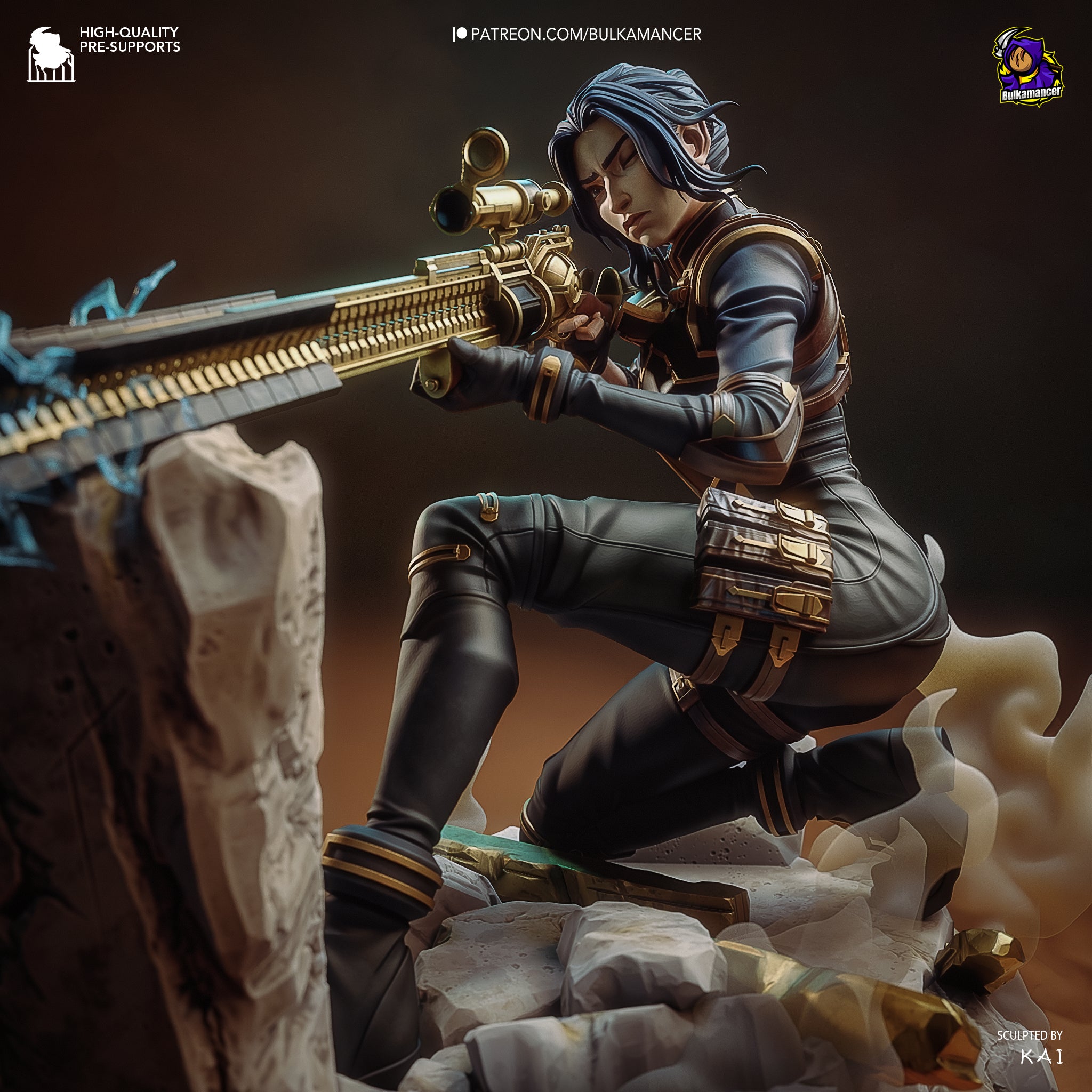 The Sharpshooter | Maximum Detailed 12K 3D printed figure