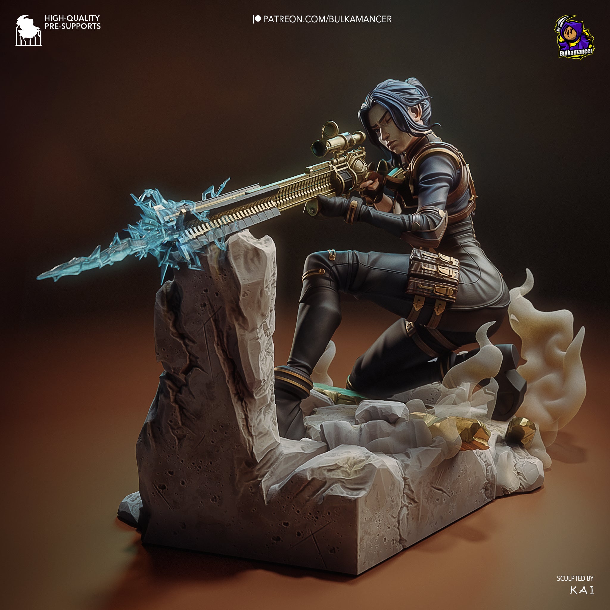 The Sharpshooter | Maximum Detailed 12K 3D printed figure