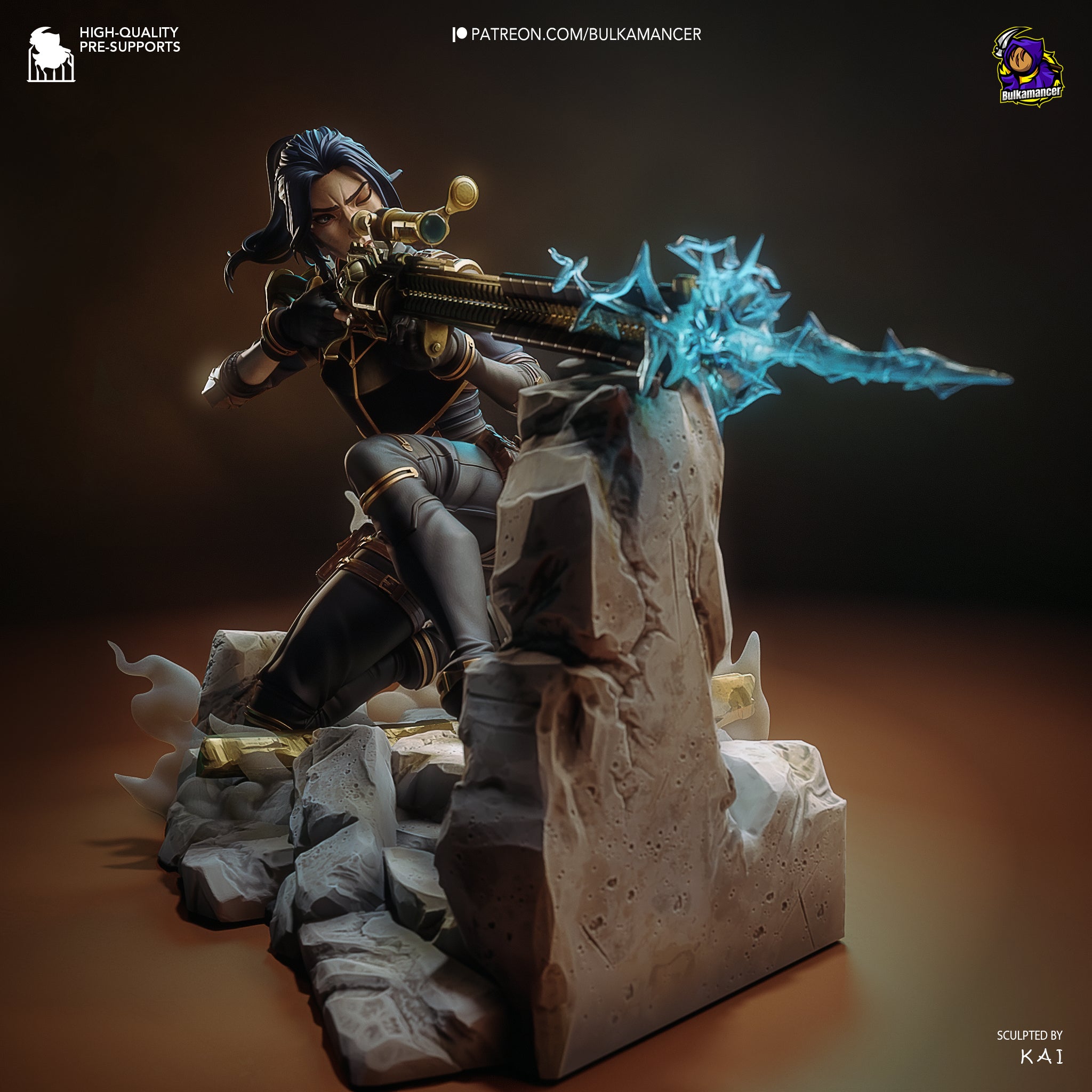The Sharpshooter | Maximum Detailed 12K 3D printed figure