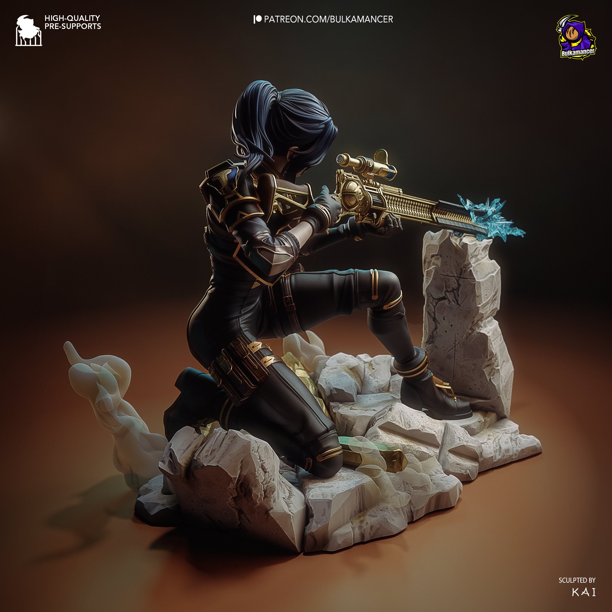 The Sharpshooter | Maximum Detailed 12K 3D printed figure