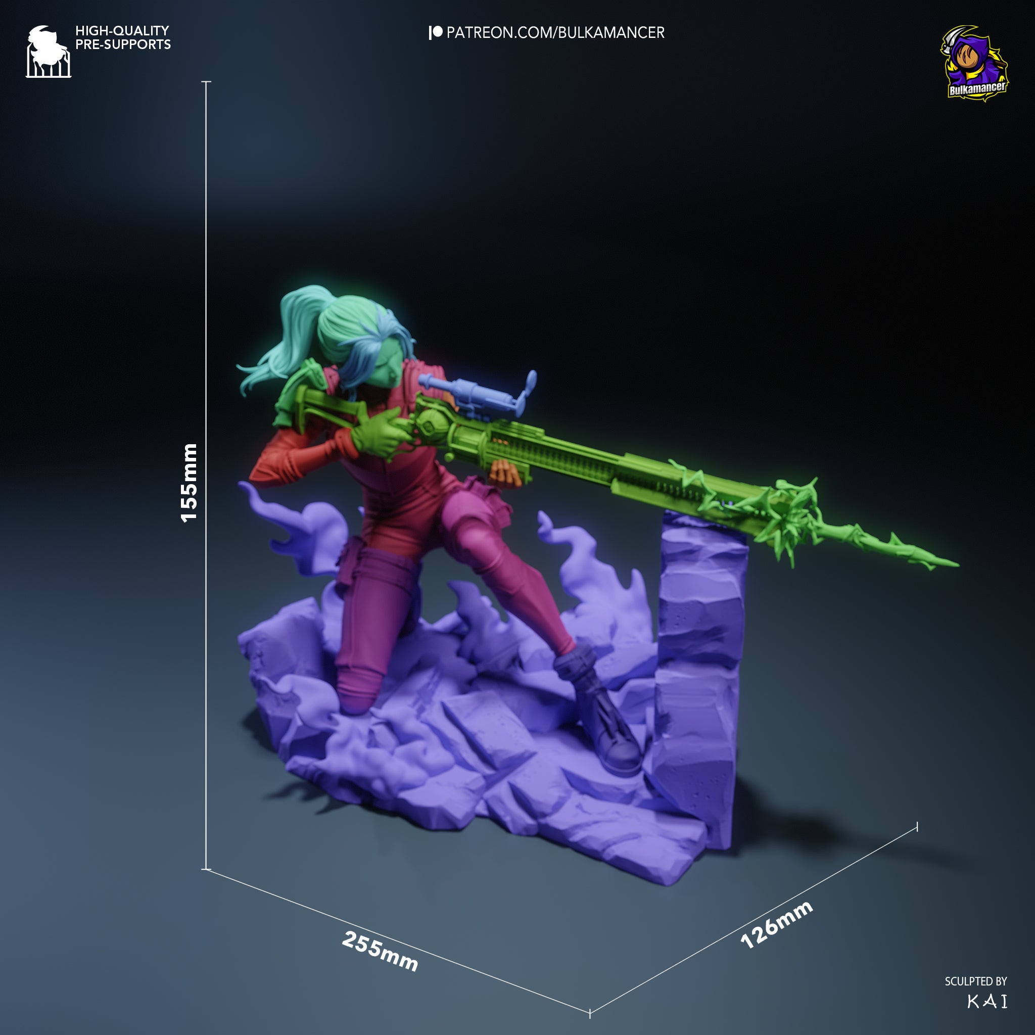 The Sharpshooter | Maximum Detailed 12K 3D printed figure