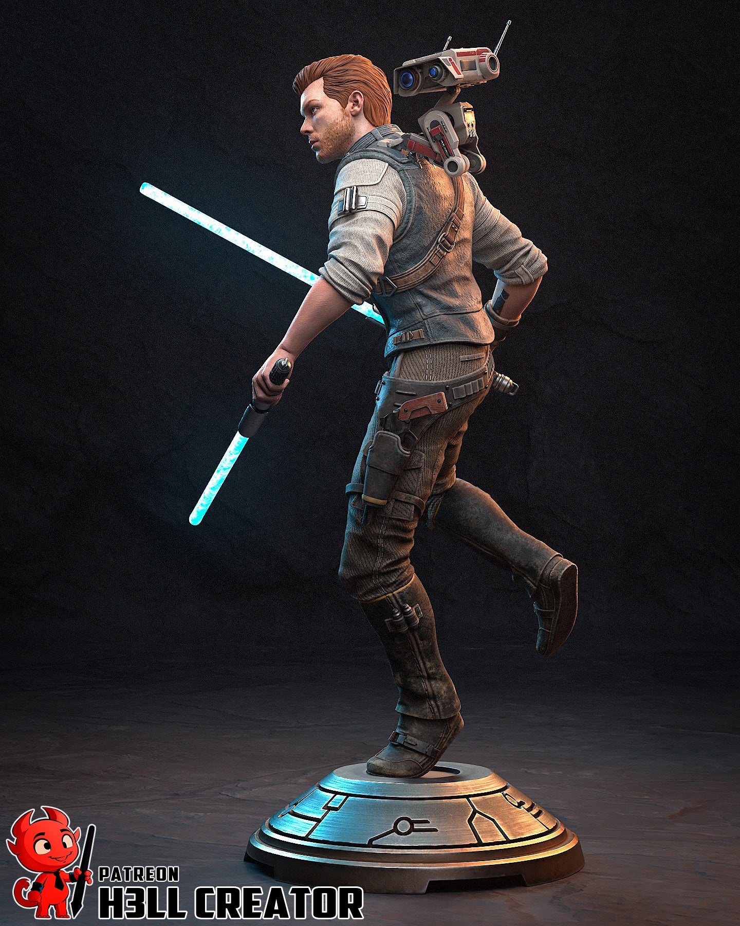 The Survivor | Maximum Detailed 12K 3D printed figure