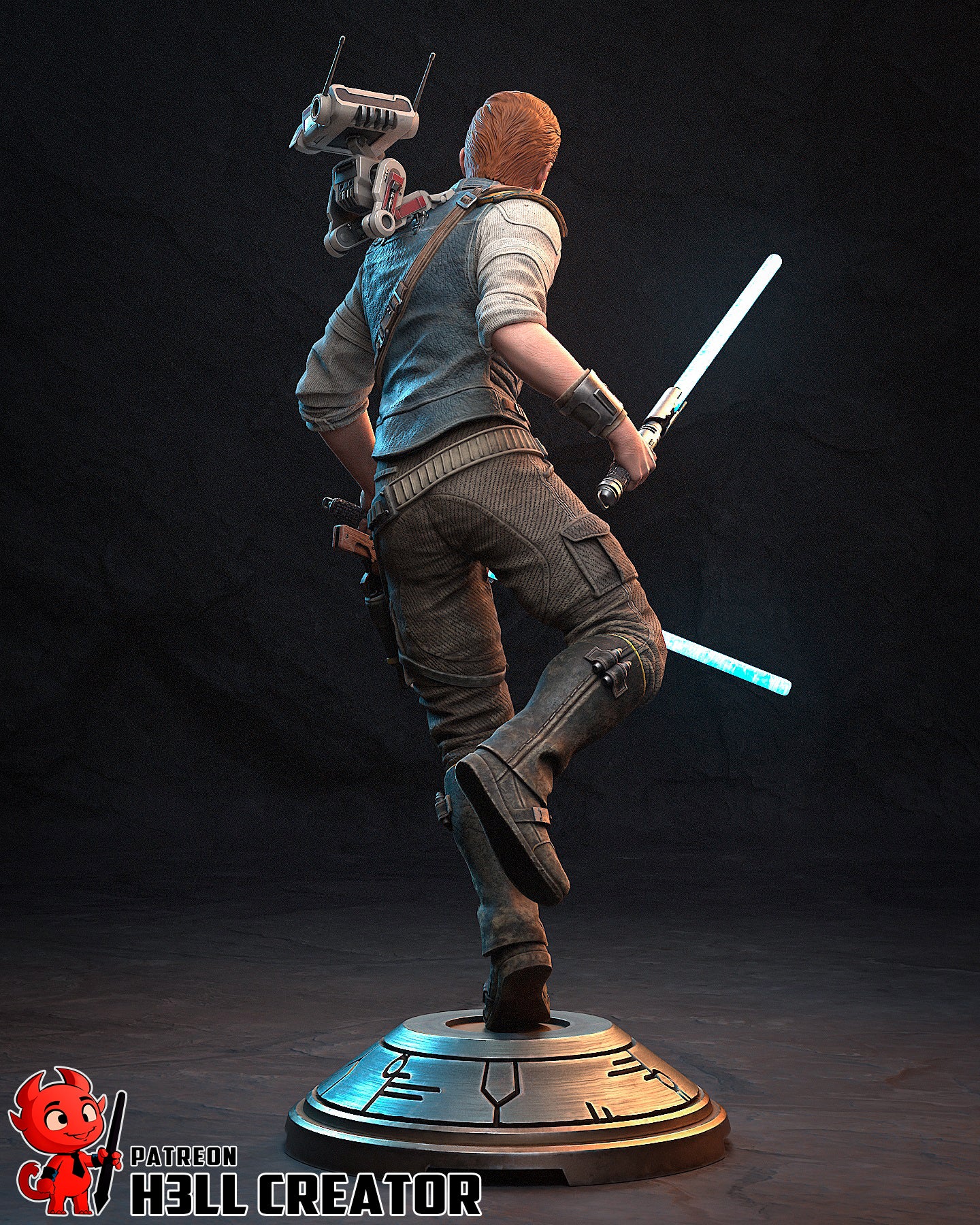 The Survivor | Maximum Detailed 12K 3D printed figure