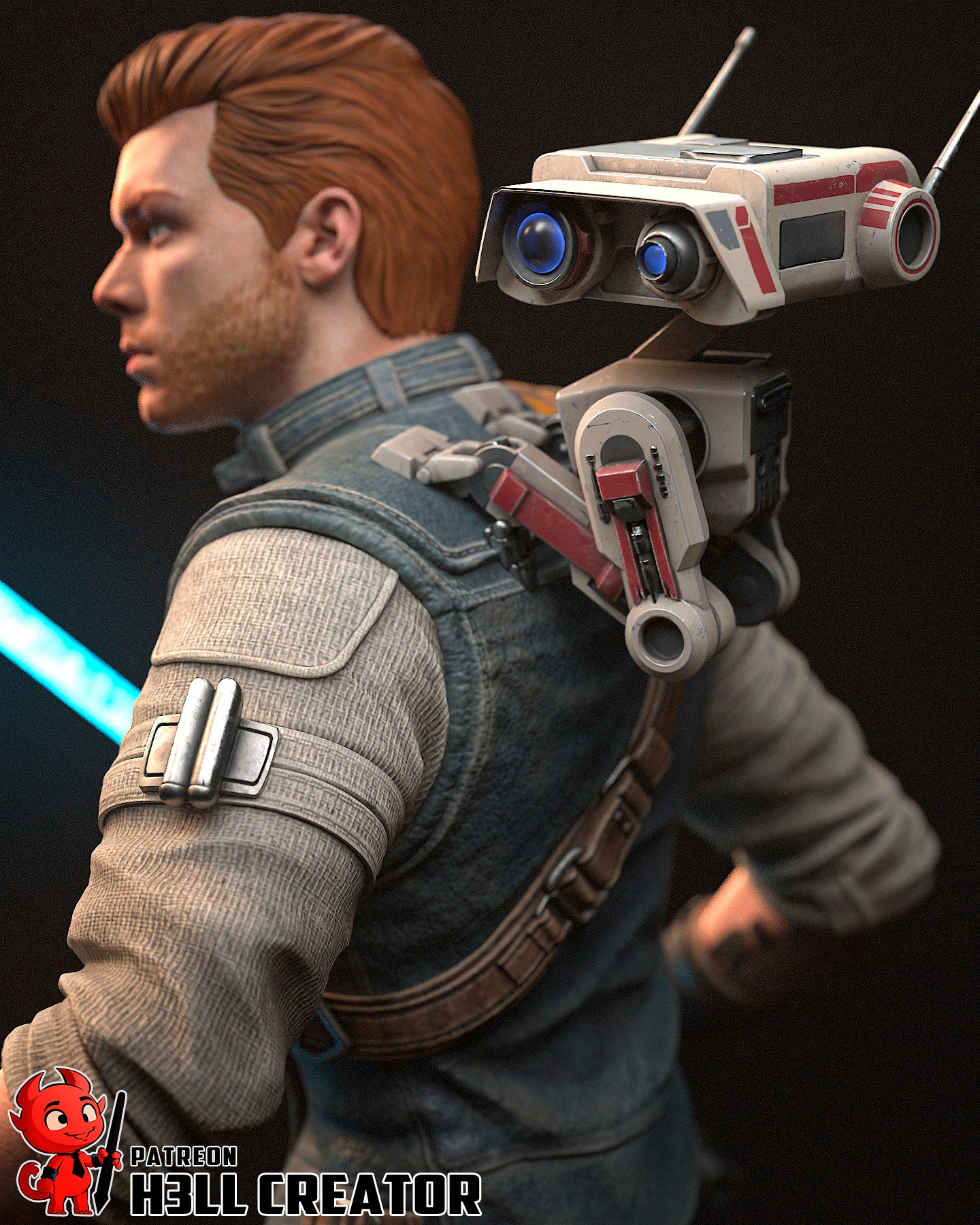 The Survivor | Maximum Detailed 12K 3D printed figure