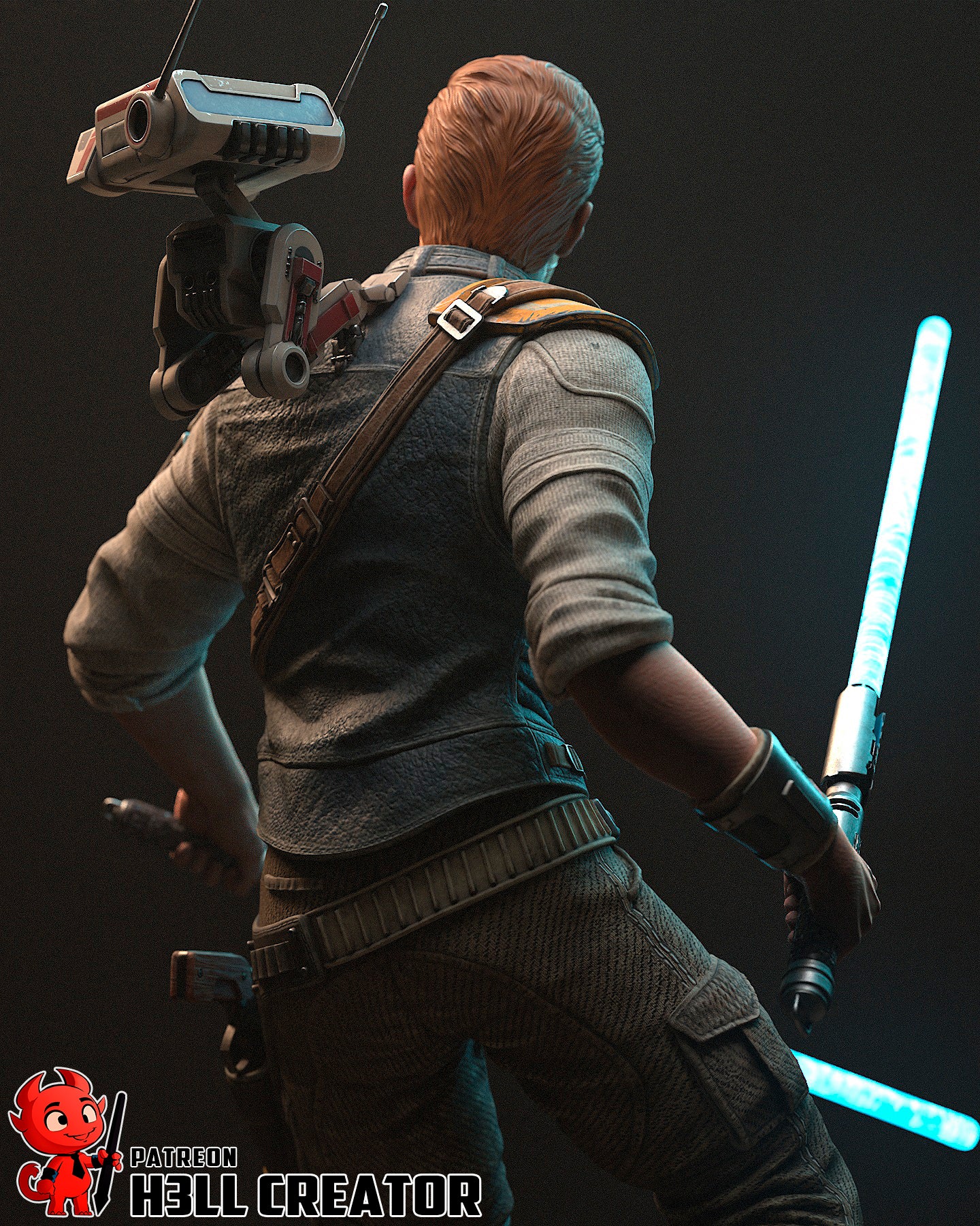 The Survivor | Maximum Detailed 12K 3D printed figure