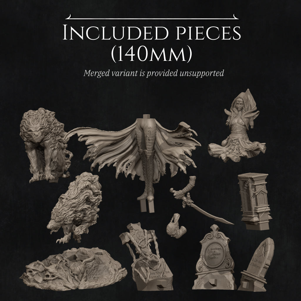 Camelia, The Dark Summoner | Maximum Detailed 12K 3D printed figure