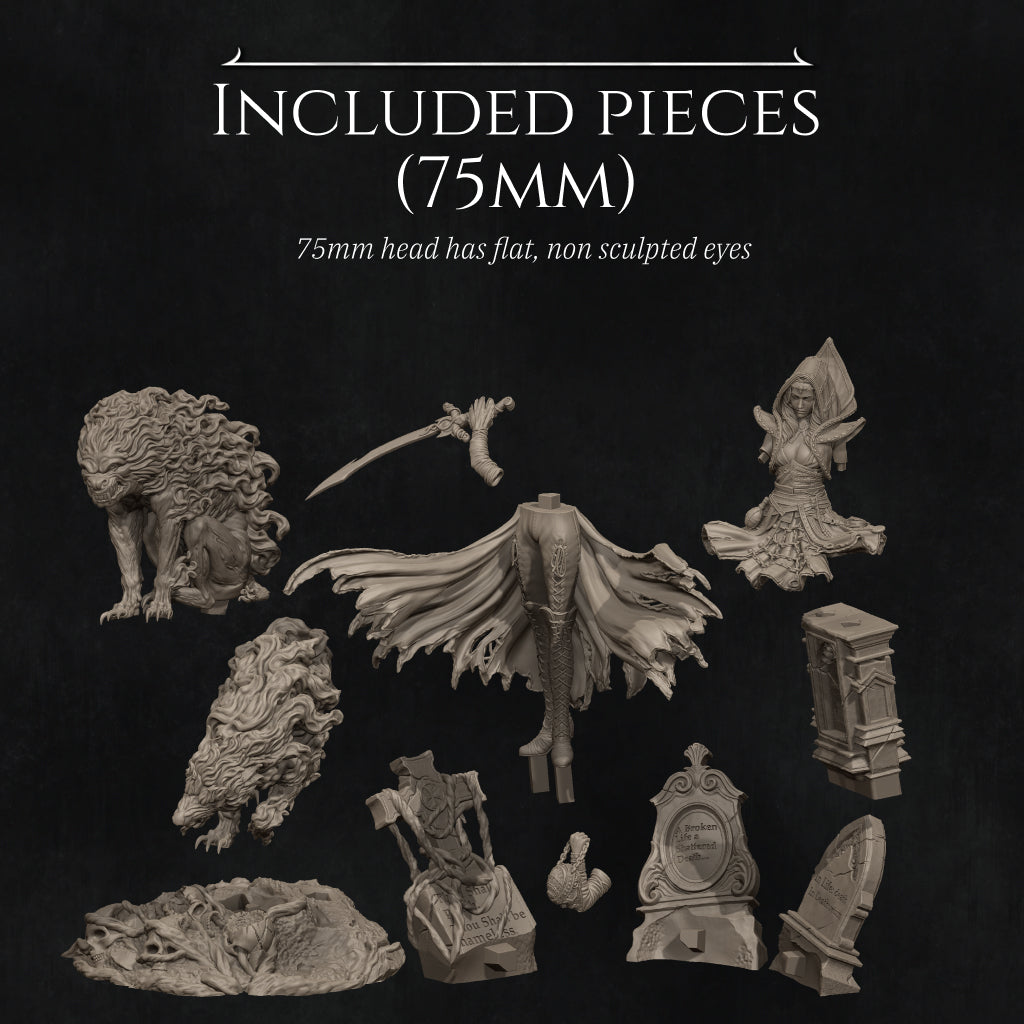 Camelia, The Dark Summoner | Maximum Detailed 12K 3D printed figure