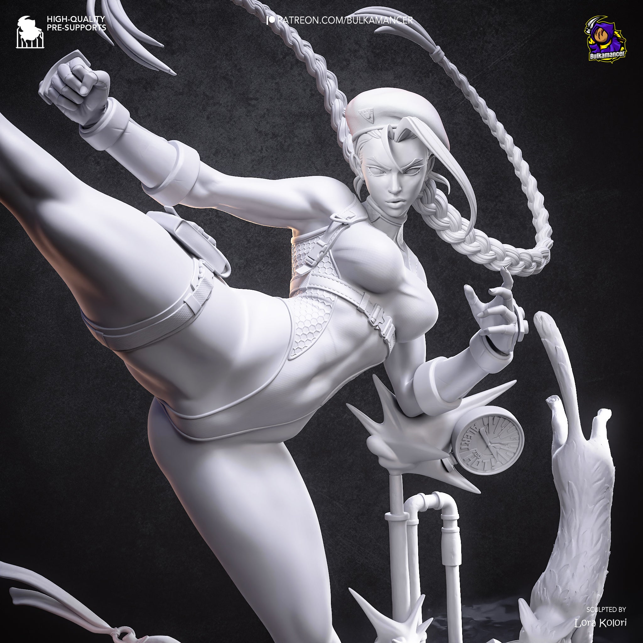 Delta Red Assassin Statue