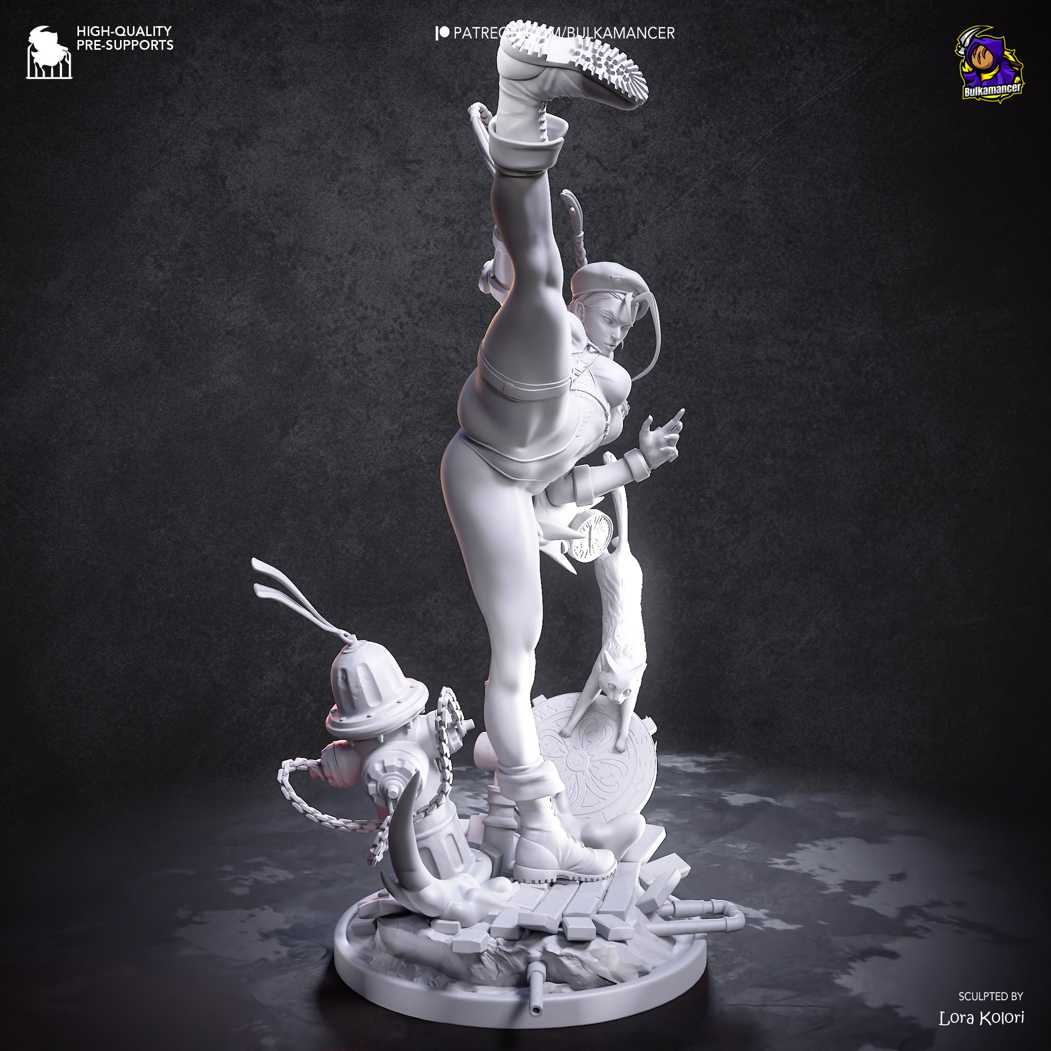 Delta Red Assassin Statue
