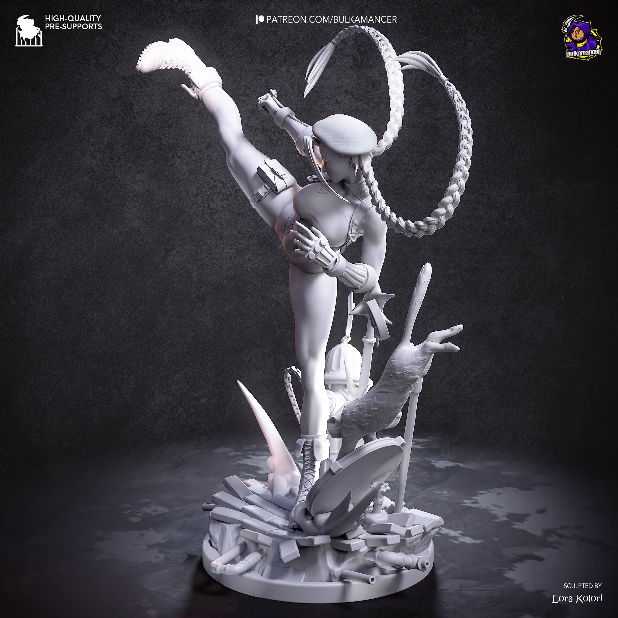 Delta Red Assassin Statue