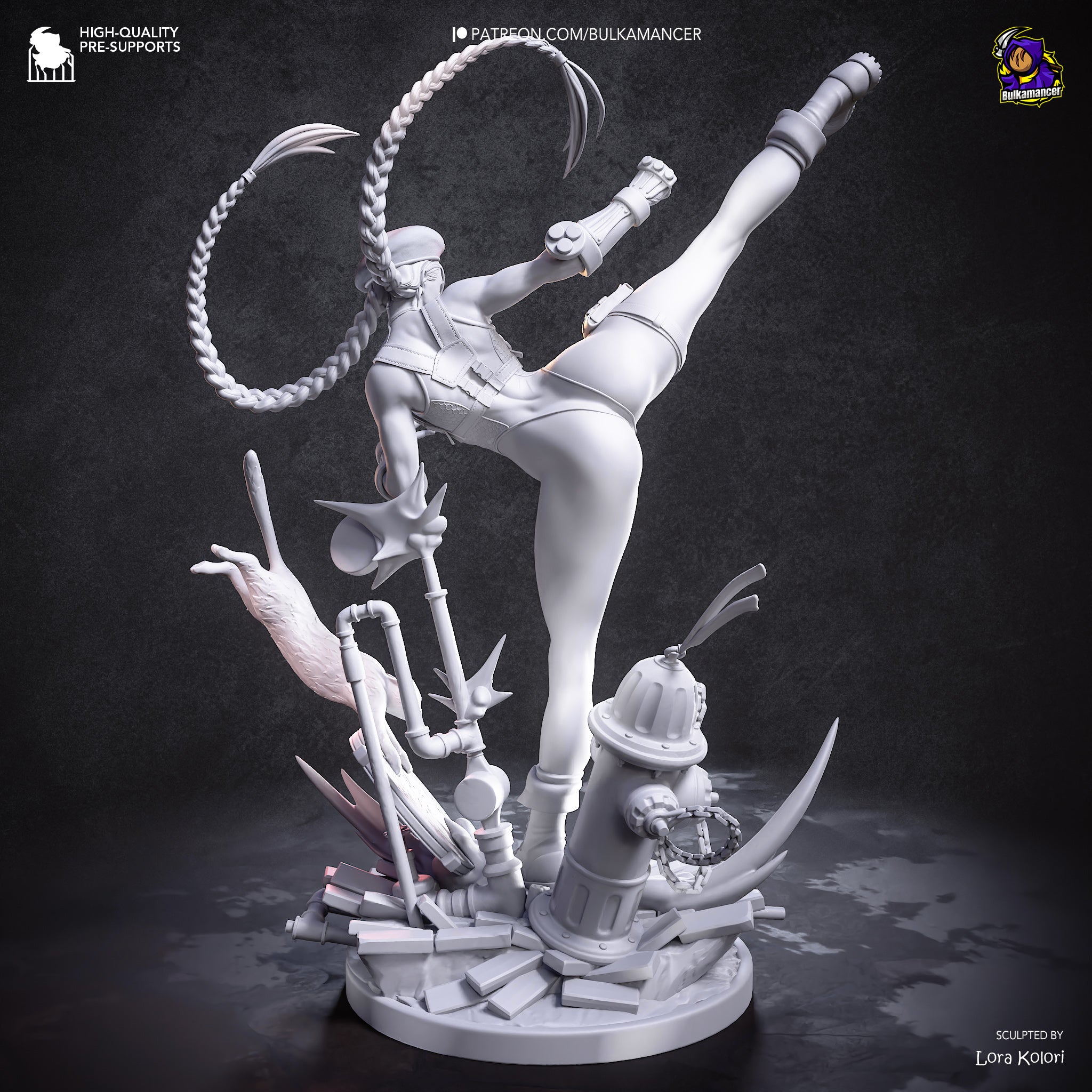 Delta Red Assassin Statue