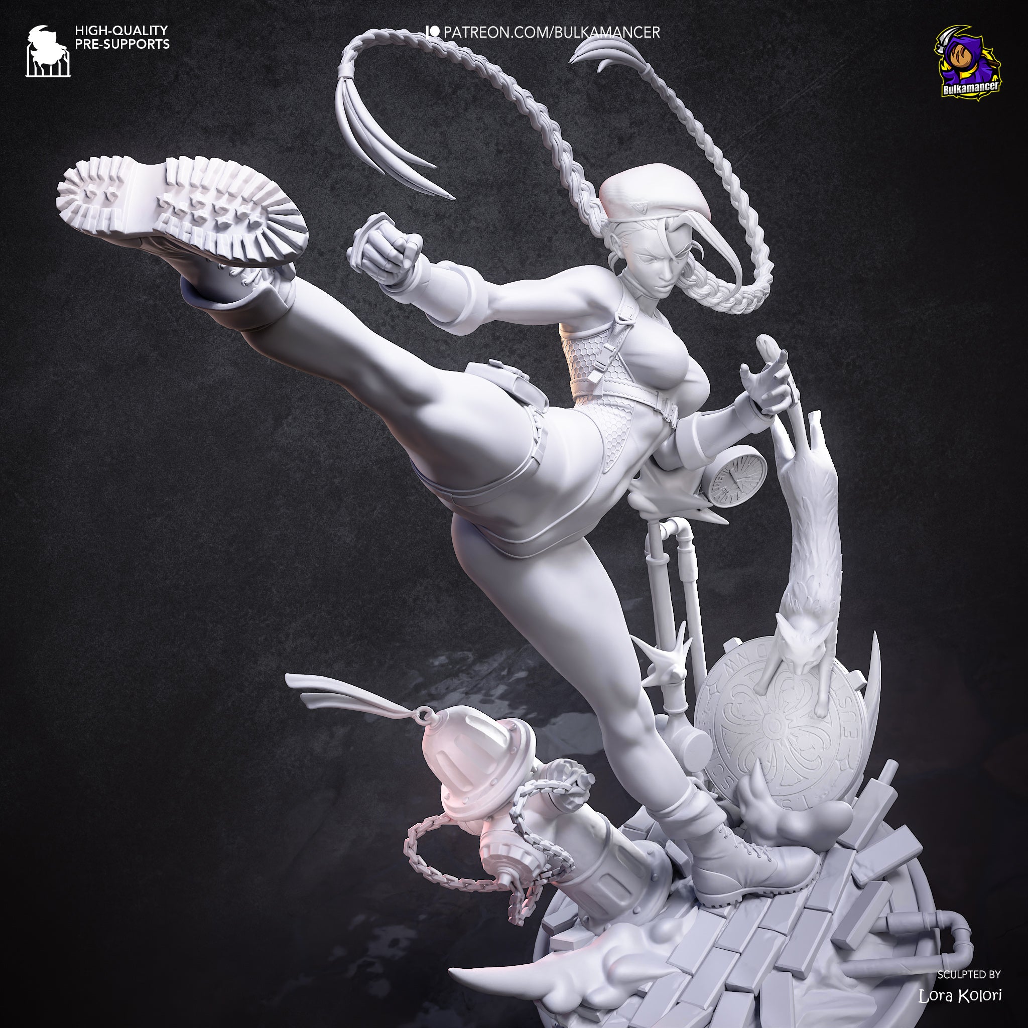 Delta Red Assassin Statue