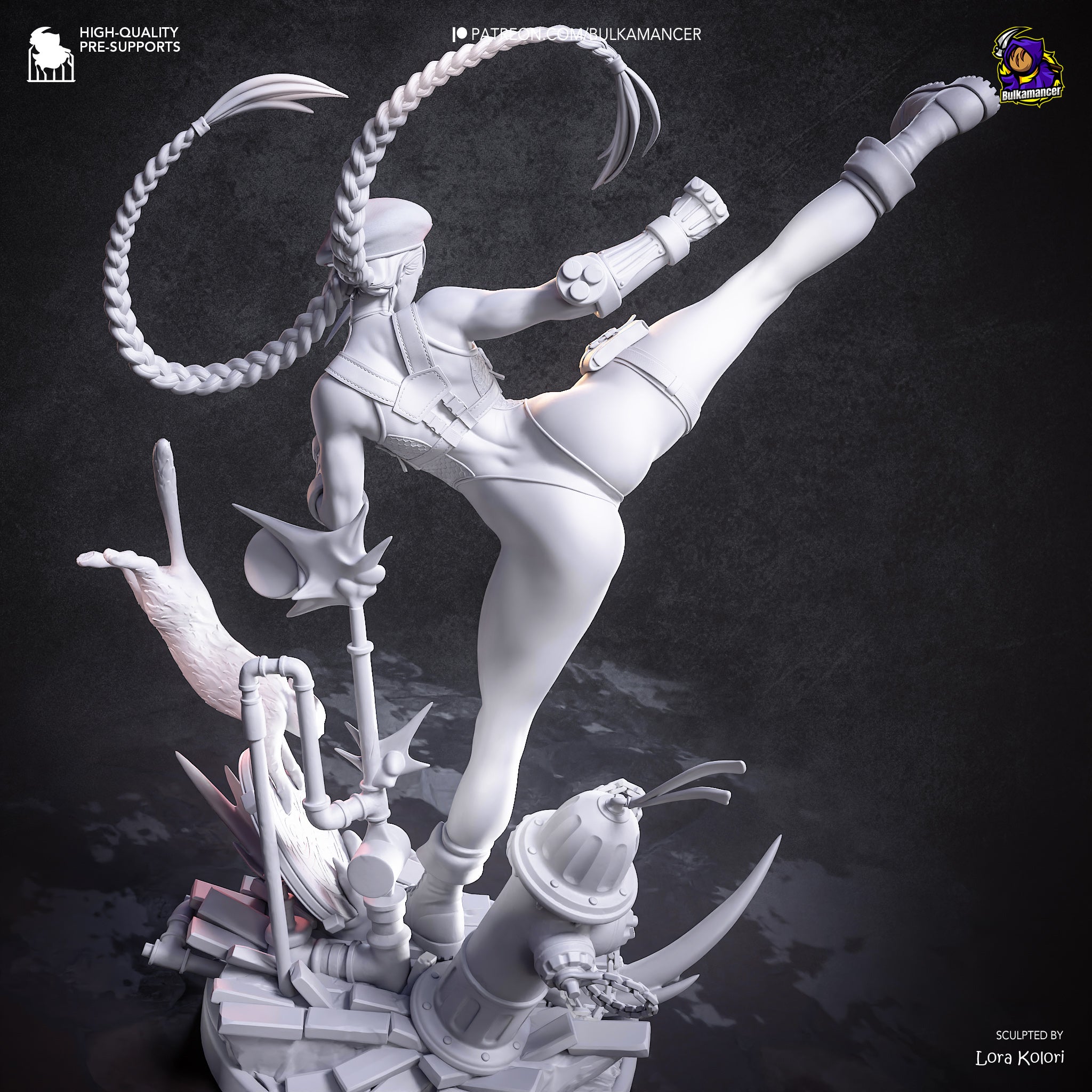 Delta Red Assassin Statue