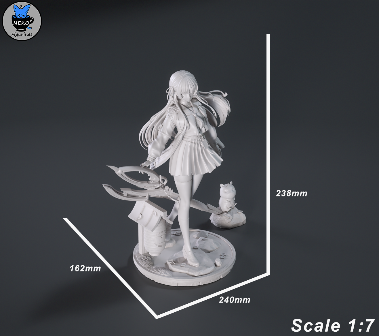 The Quiet Edge | Maximum Detailed 12K 3D printed figure