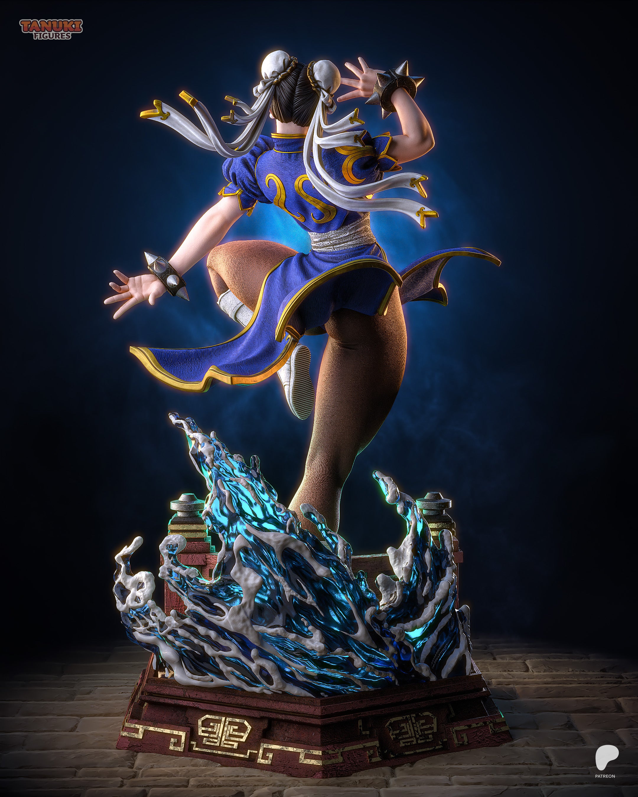 The Blue Phoenix | Maximum Detailed 12K 3D printed figure