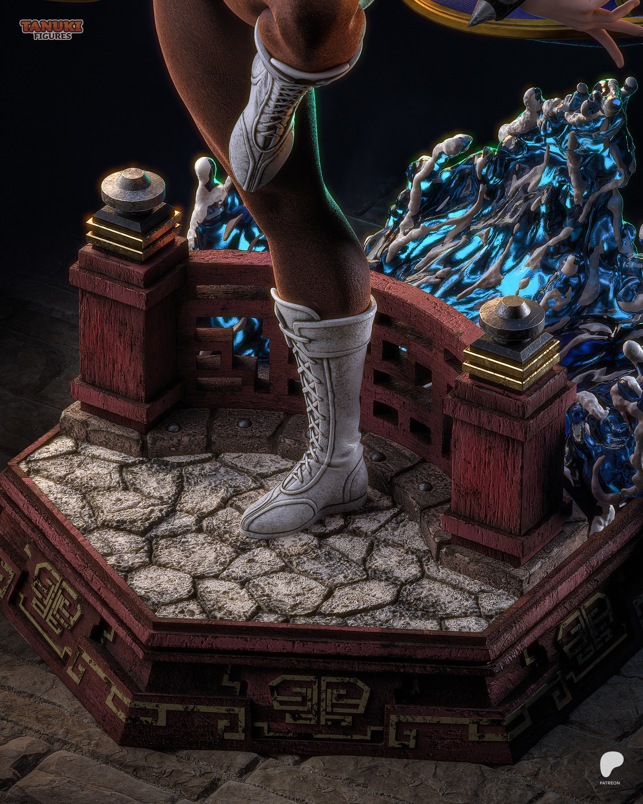 The Blue Phoenix | Maximum Detailed 12K 3D printed figure