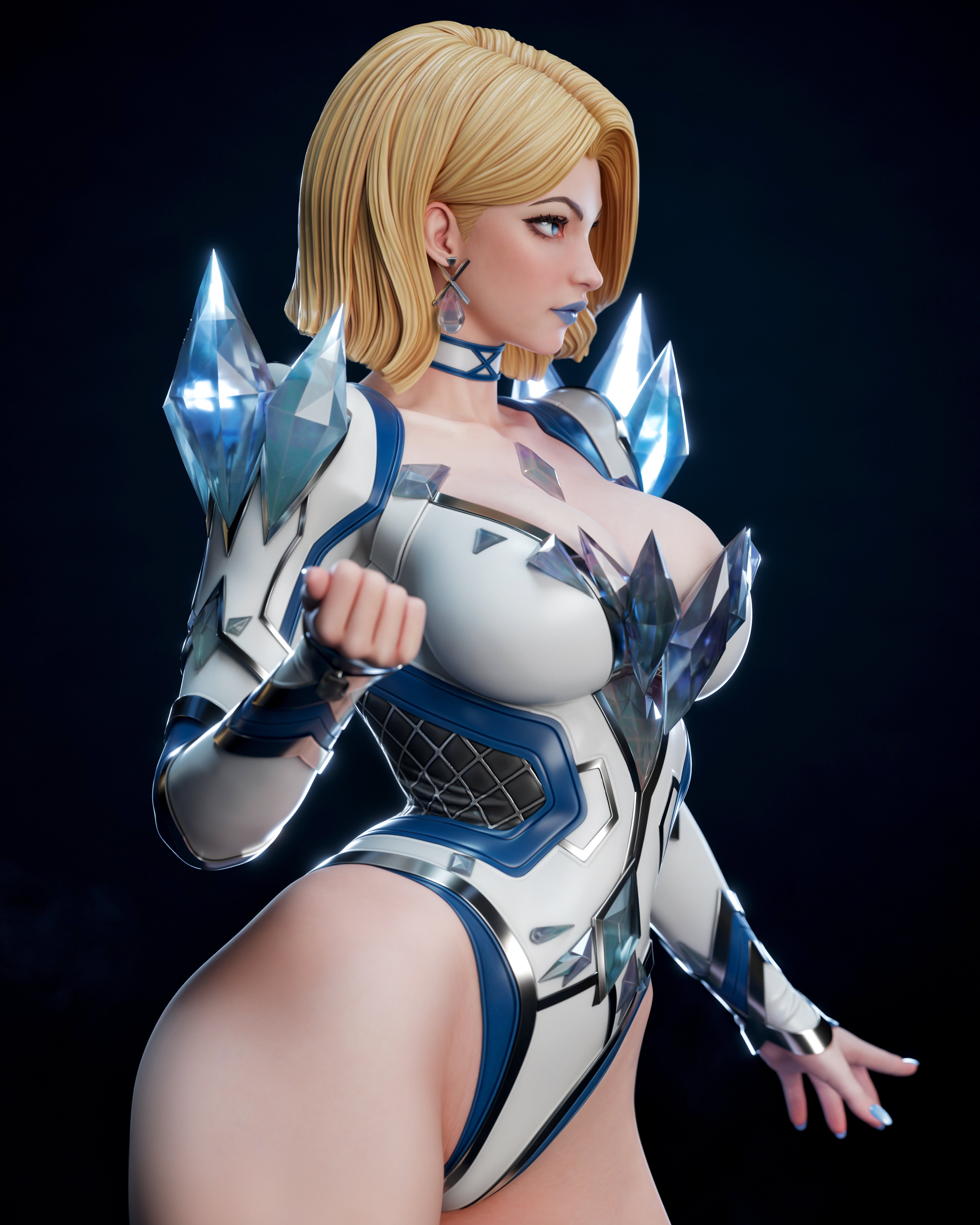 The White Queen | Maximum Detailed 12K 3D printed figure