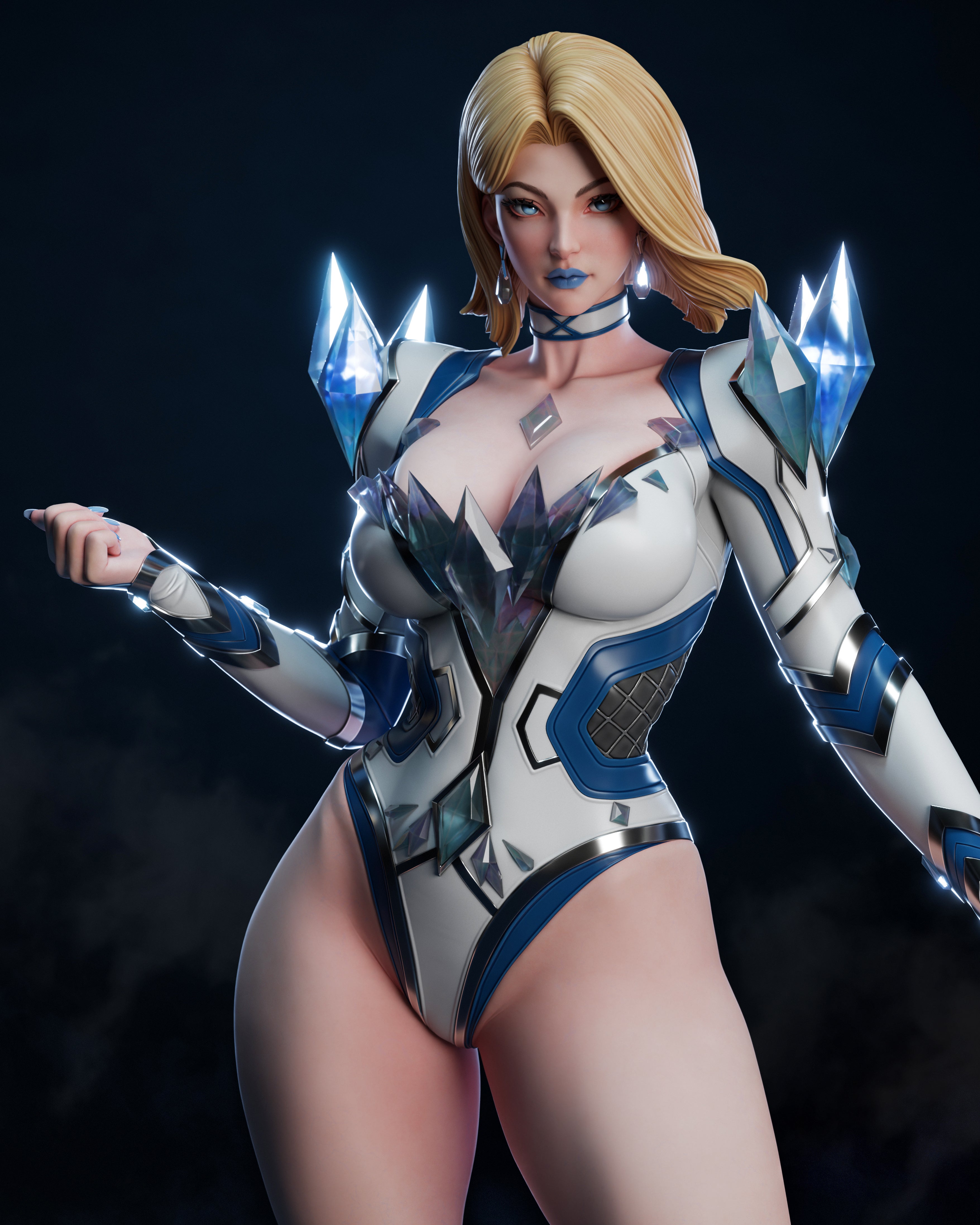 The White Queen | Maximum Detailed 12K 3D printed figure