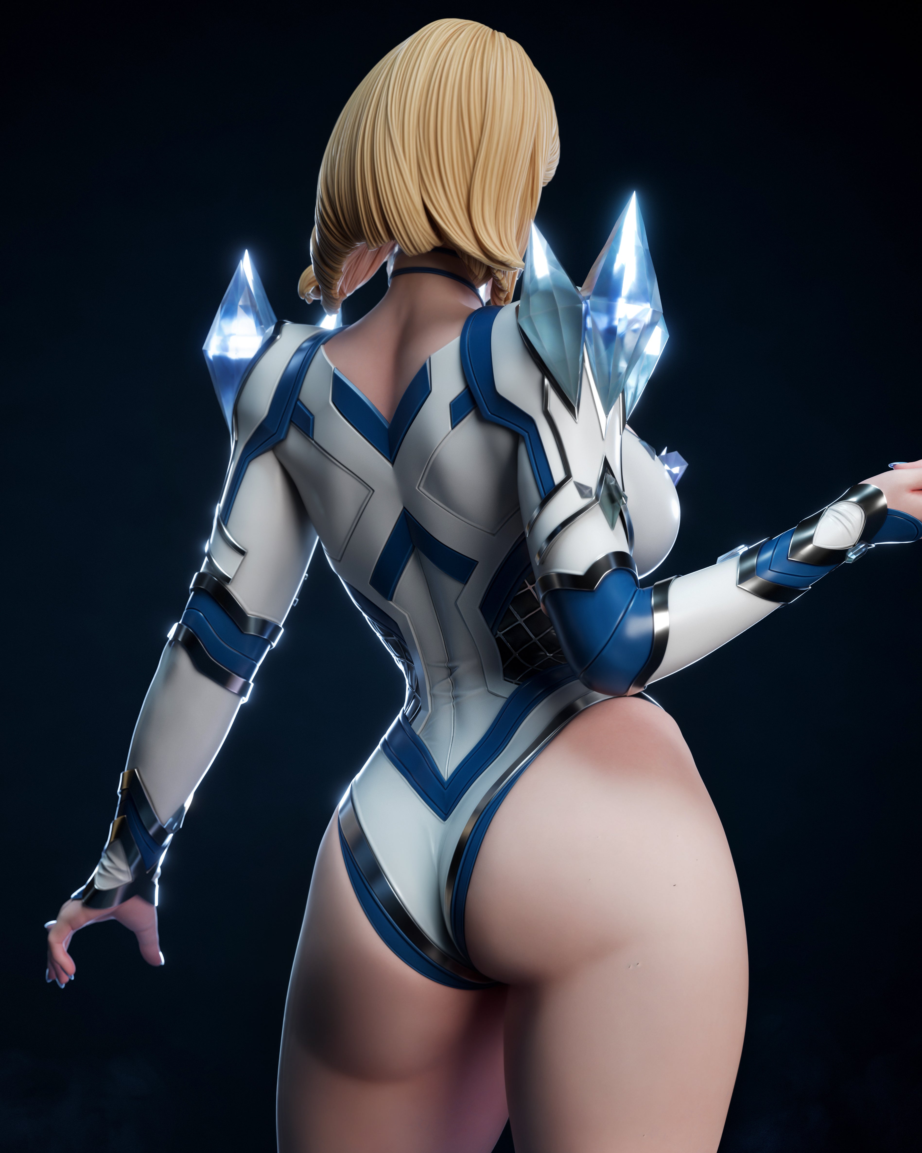 The White Queen | Maximum Detailed 12K 3D printed figure