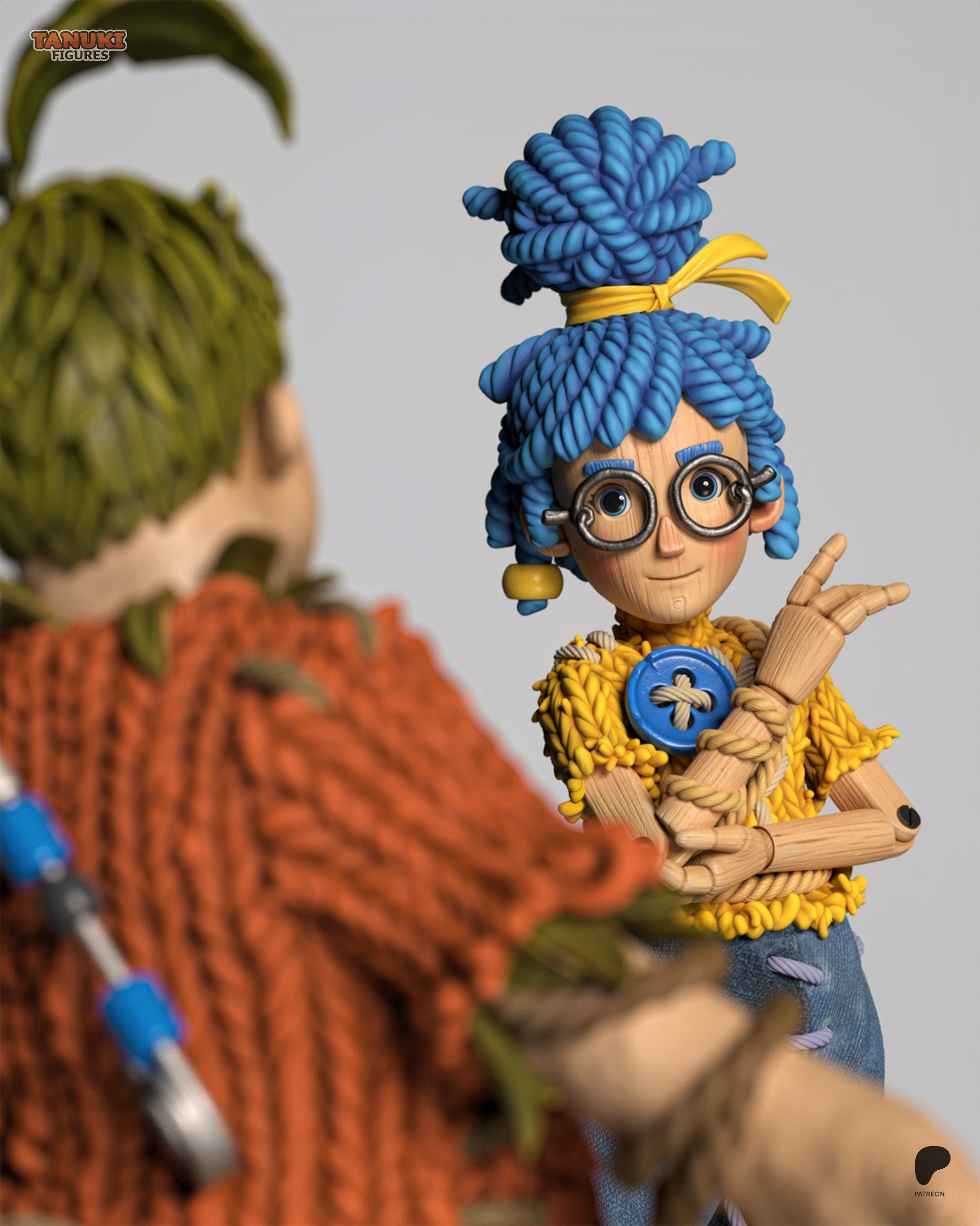 The Unwilling Doll Duo Statue