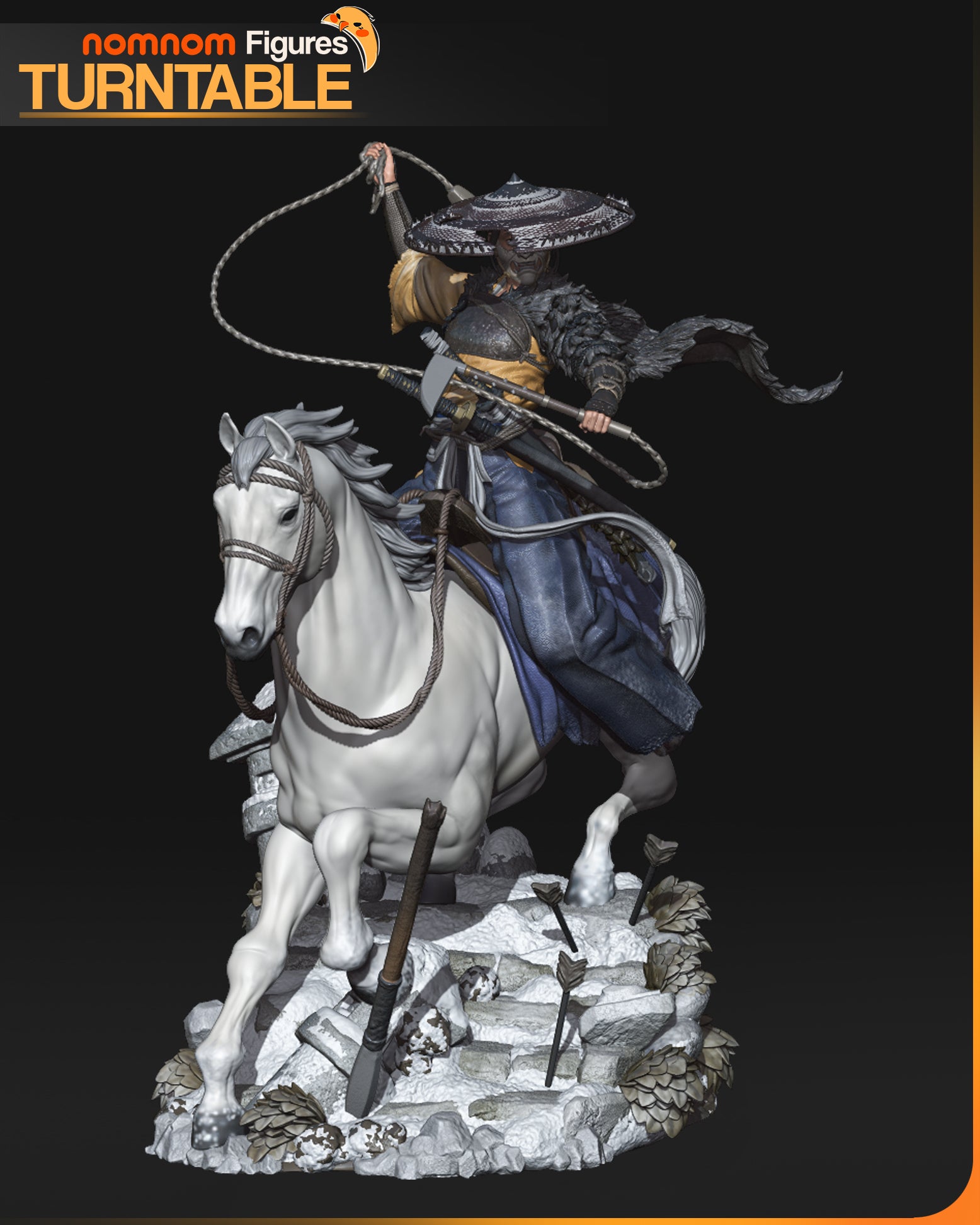 The Lone Rider | Maximum Detailed 12K 3D printed figure