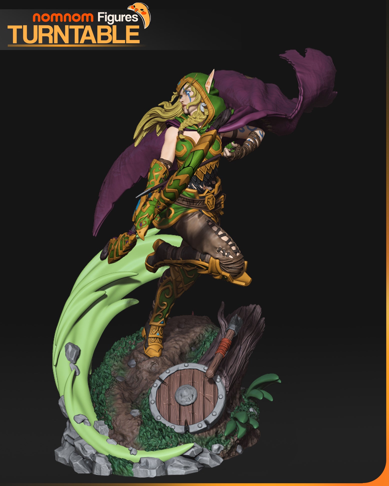 High Elf Archer | Maximum Detailed 12K 3D printed figure