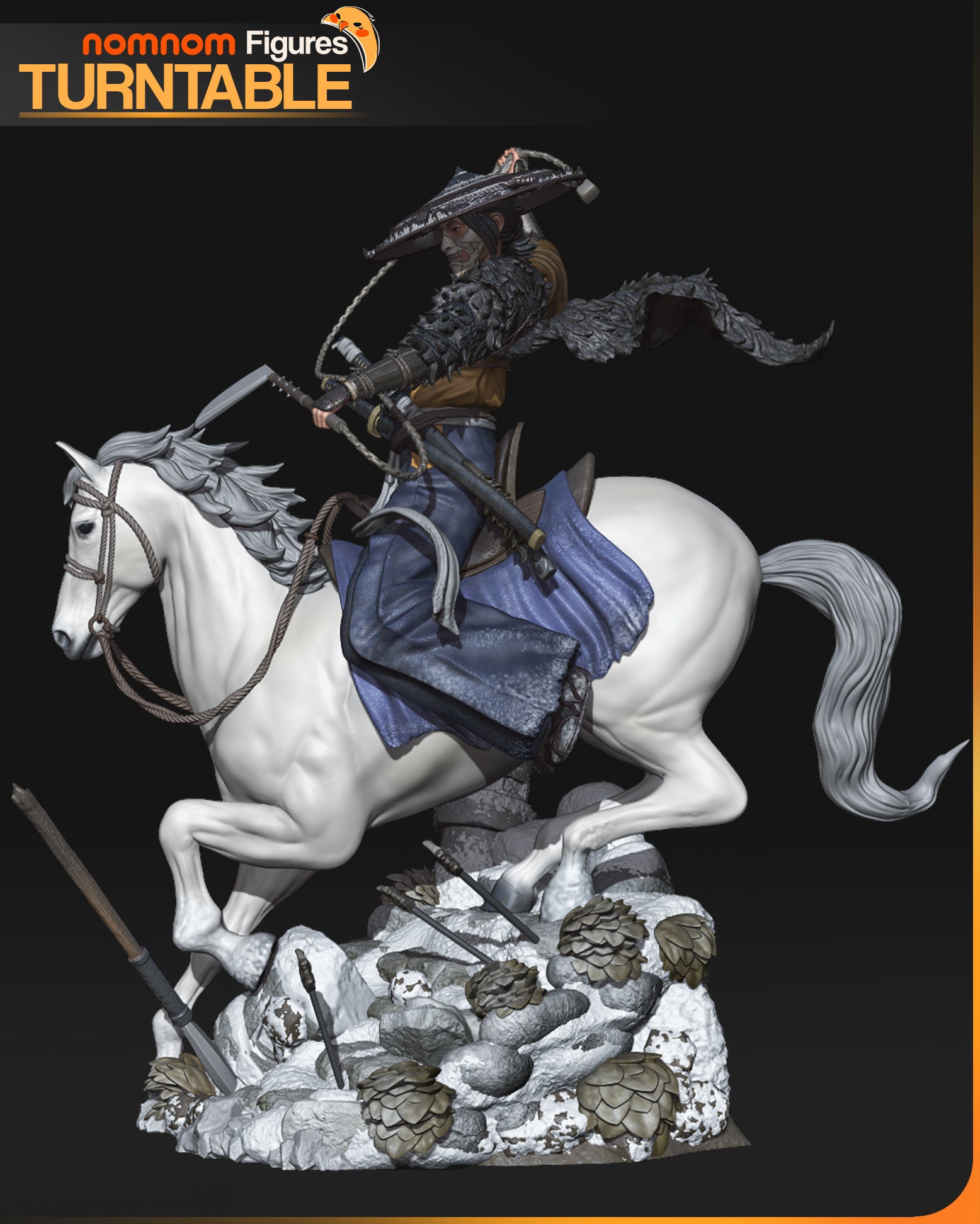 The Lone Rider | Maximum Detailed 12K 3D printed figure