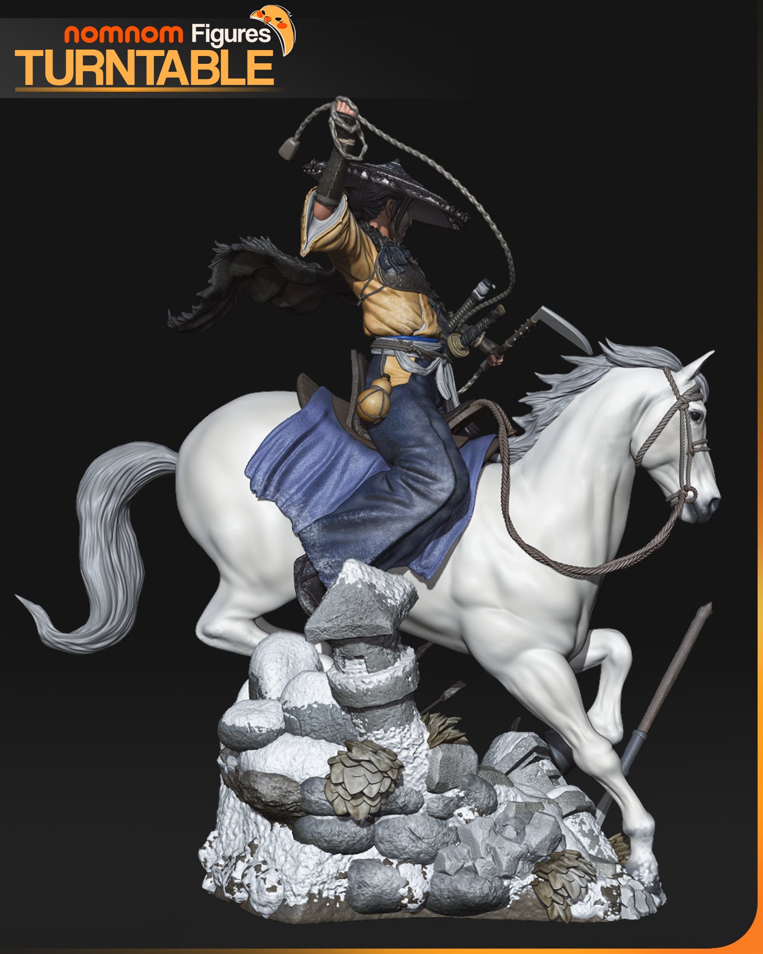 The Lone Rider | Maximum Detailed 12K 3D printed figure