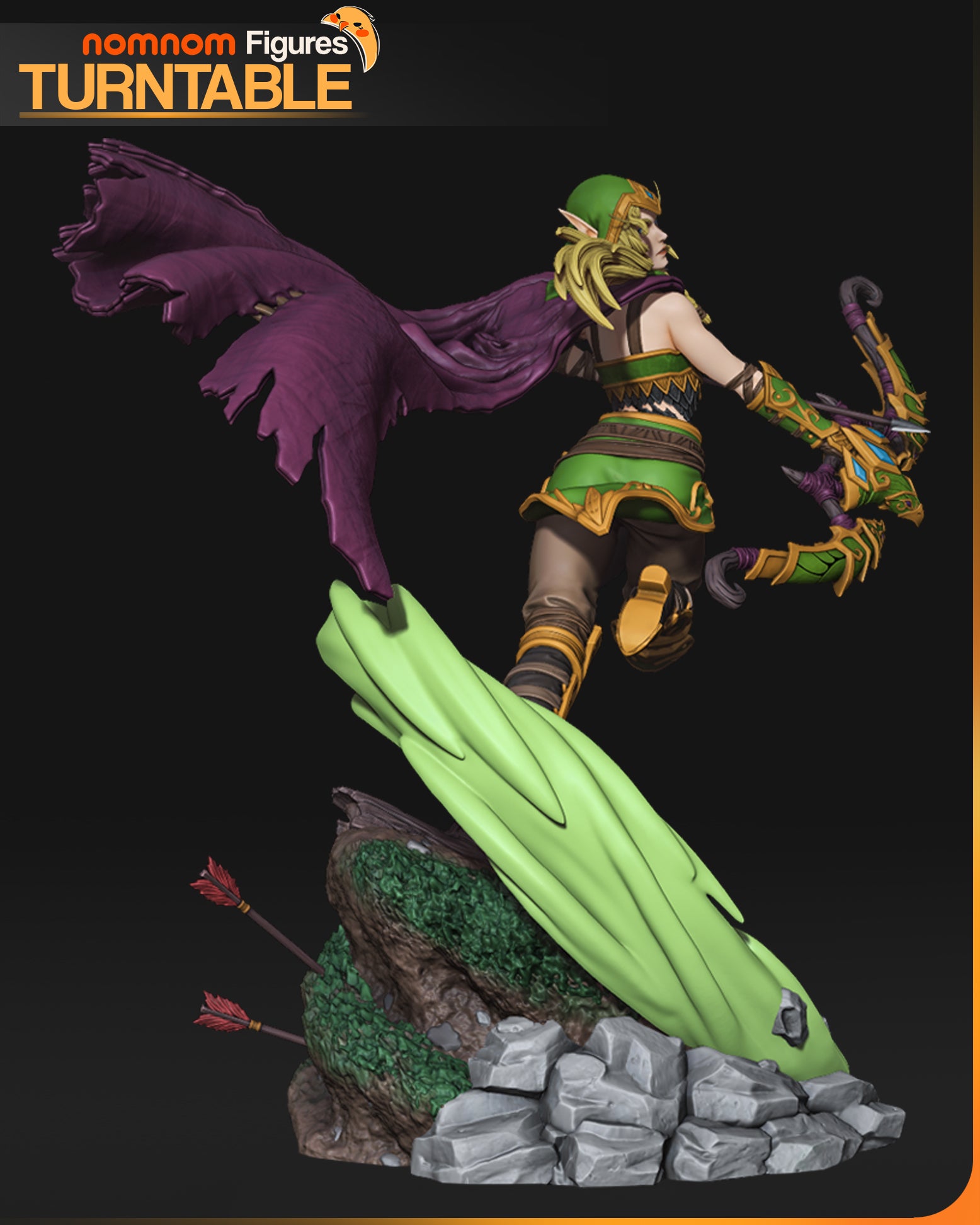 High Elf Archer | Maximum Detailed 12K 3D printed figure