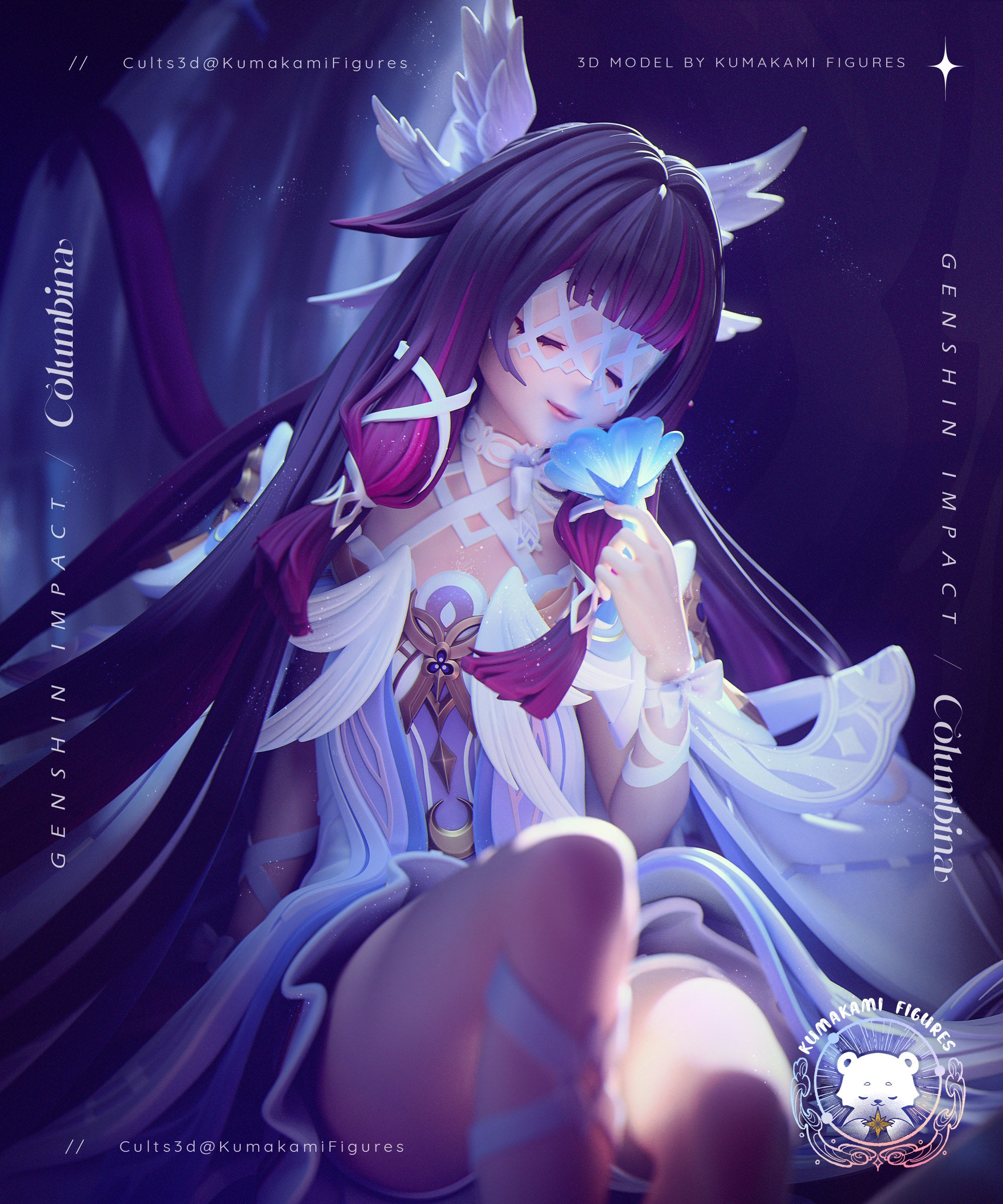 The Moonlight Siren | Maximum Detailed 12K 3D printed figure