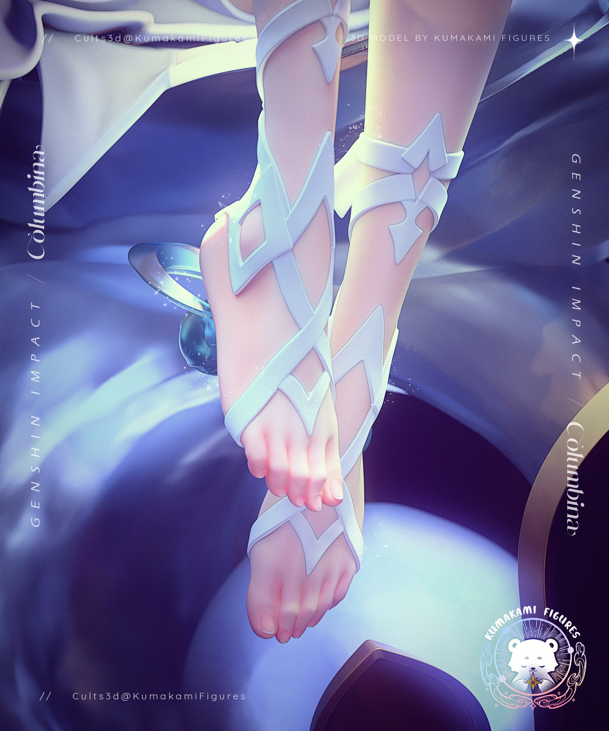 The Moonlight Siren | Maximum Detailed 12K 3D printed figure