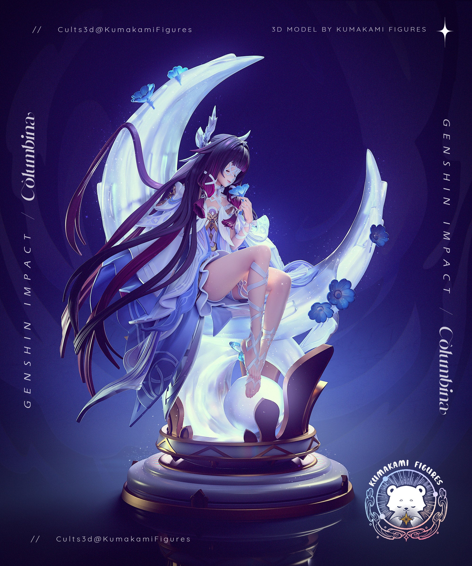 The Moonlight Siren | Maximum Detailed 12K 3D printed figure