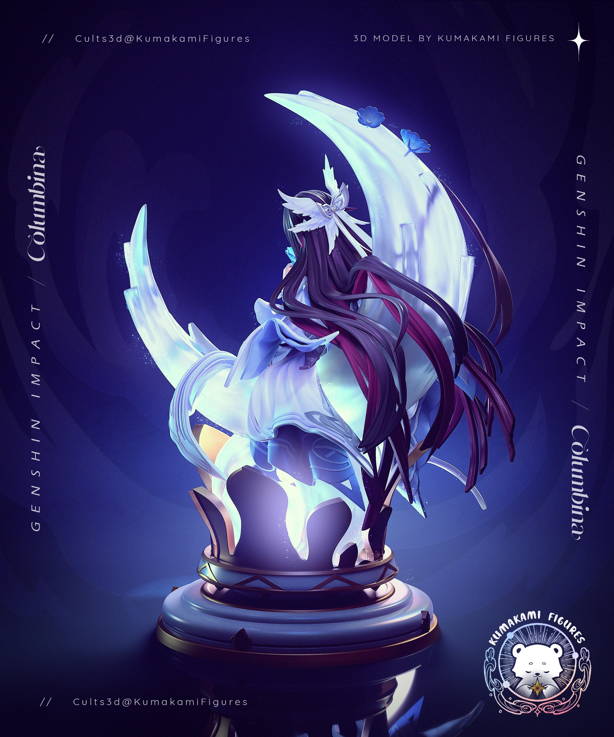 The Moonlight Siren | Maximum Detailed 12K 3D printed figure