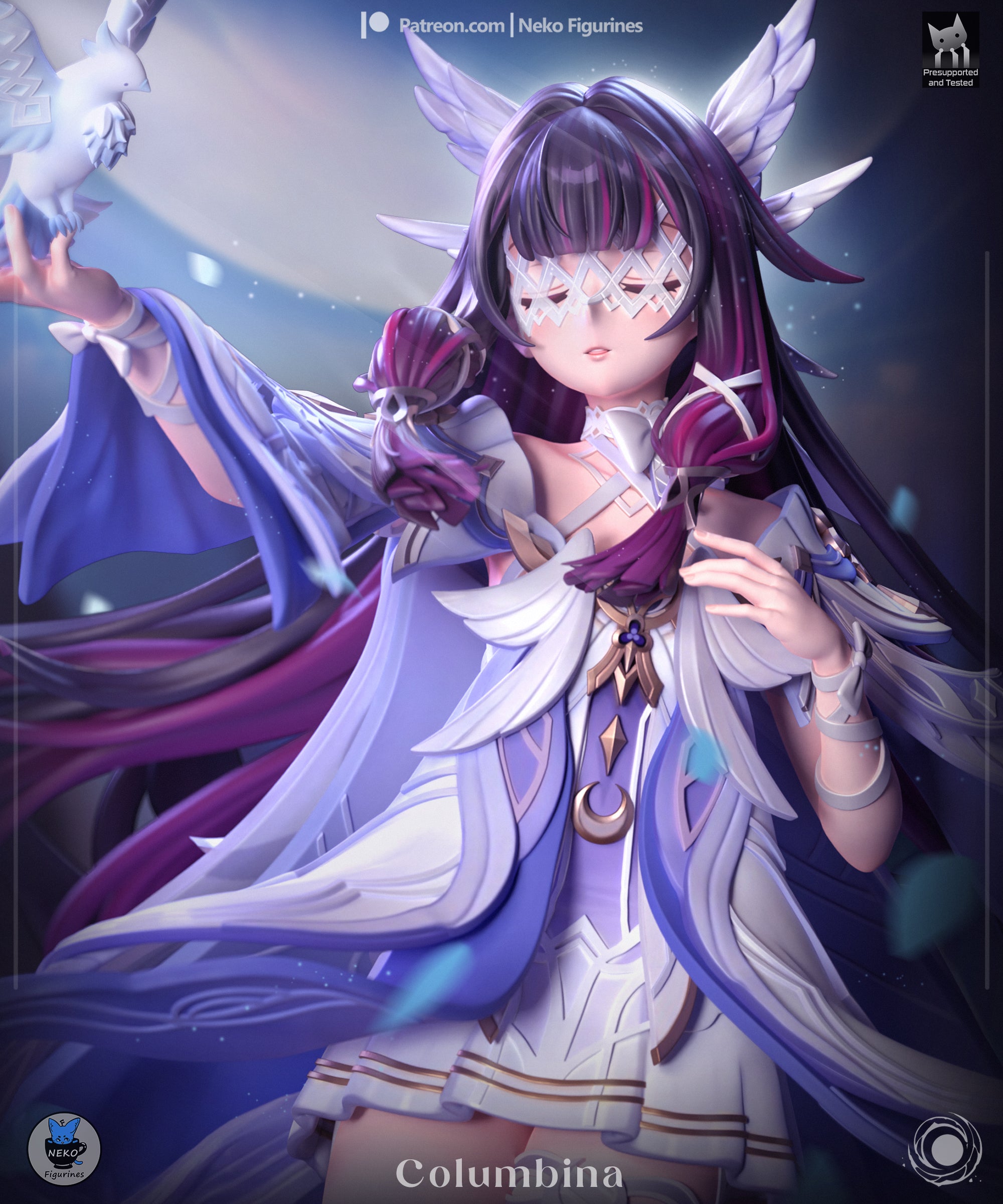 The Damselette | Maximum Detailed 12K 3D printed figure