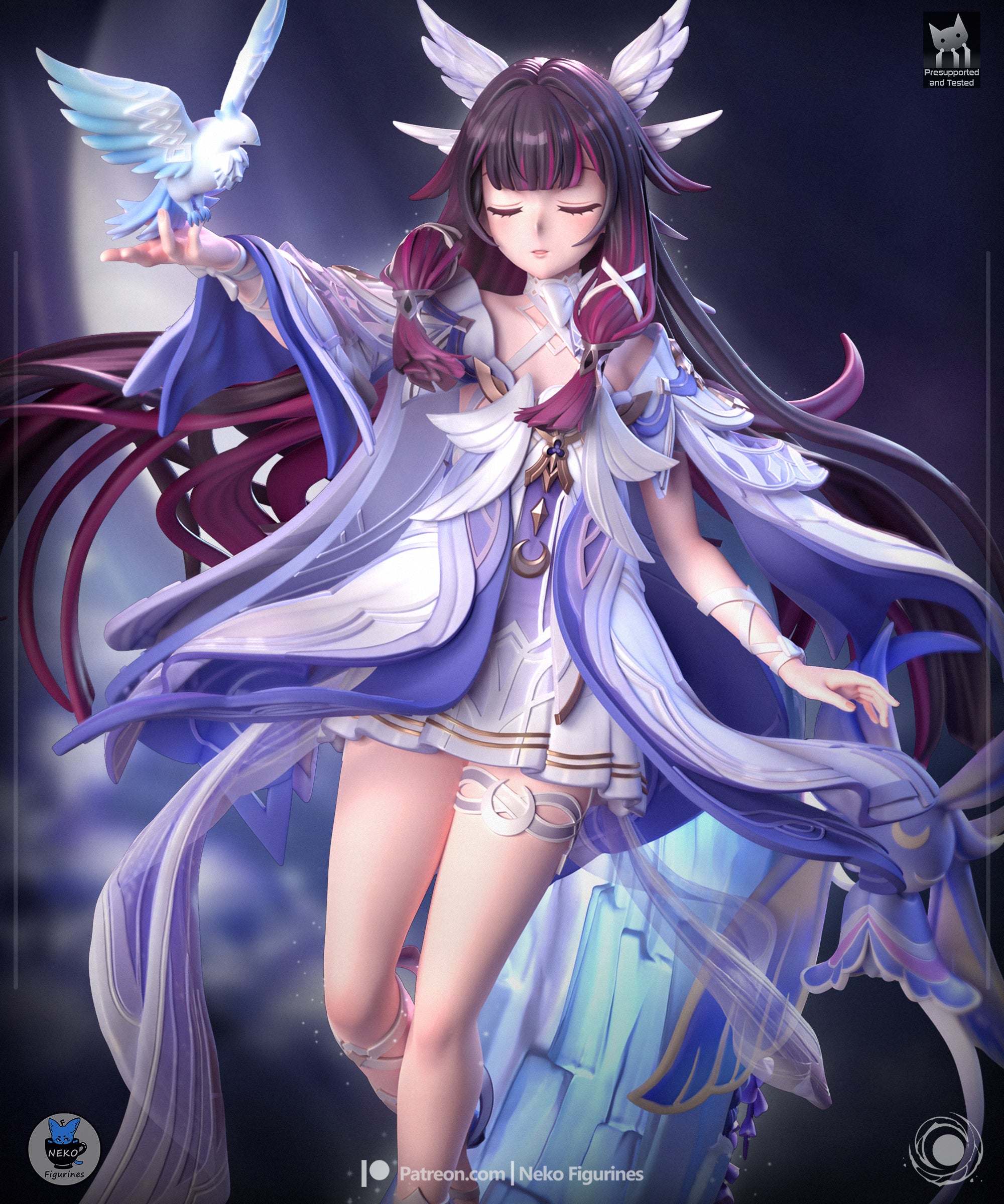 The Damselette | Maximum Detailed 12K 3D printed figure