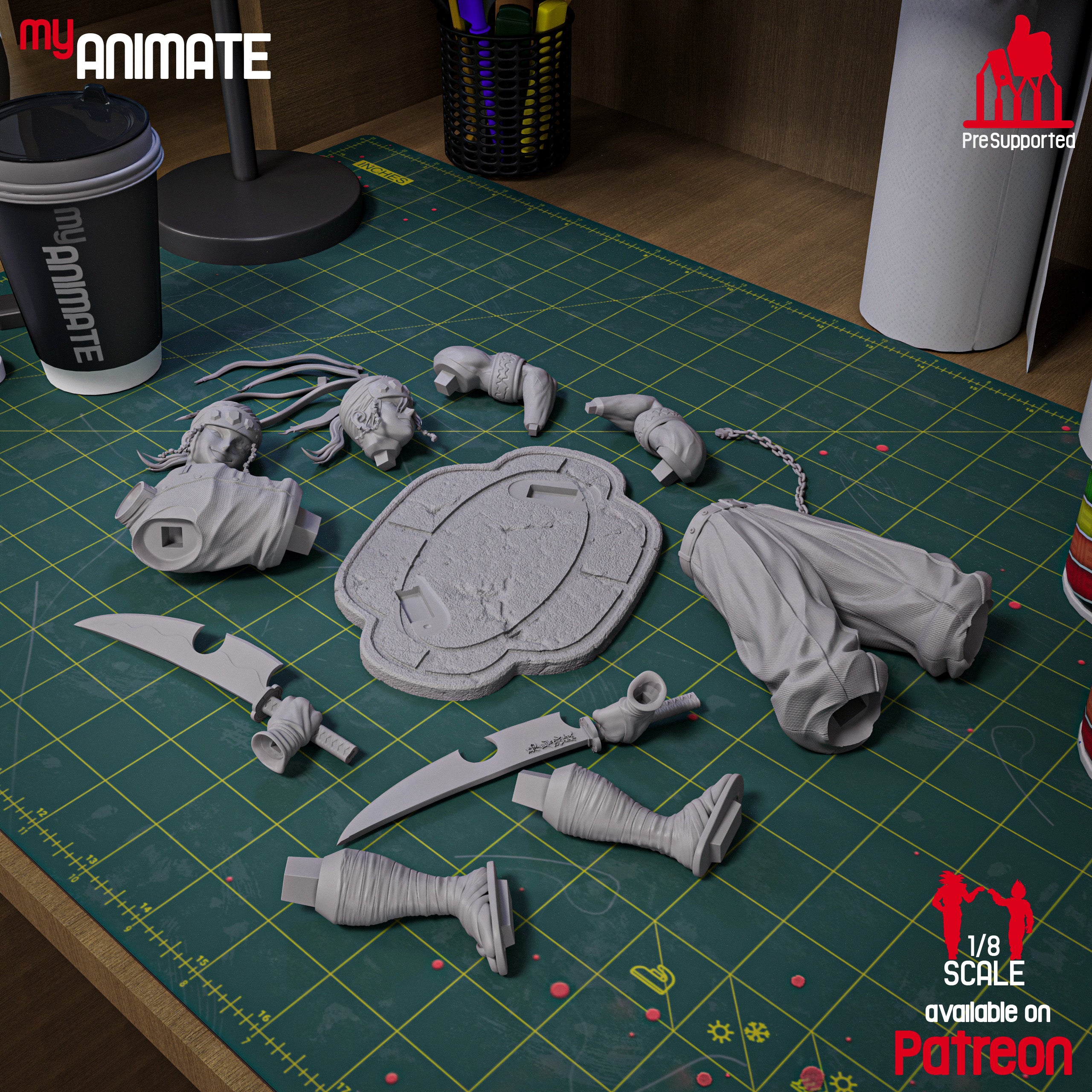 The Sound Pillar | Maximum Detailed 12K 3D Printed Figure