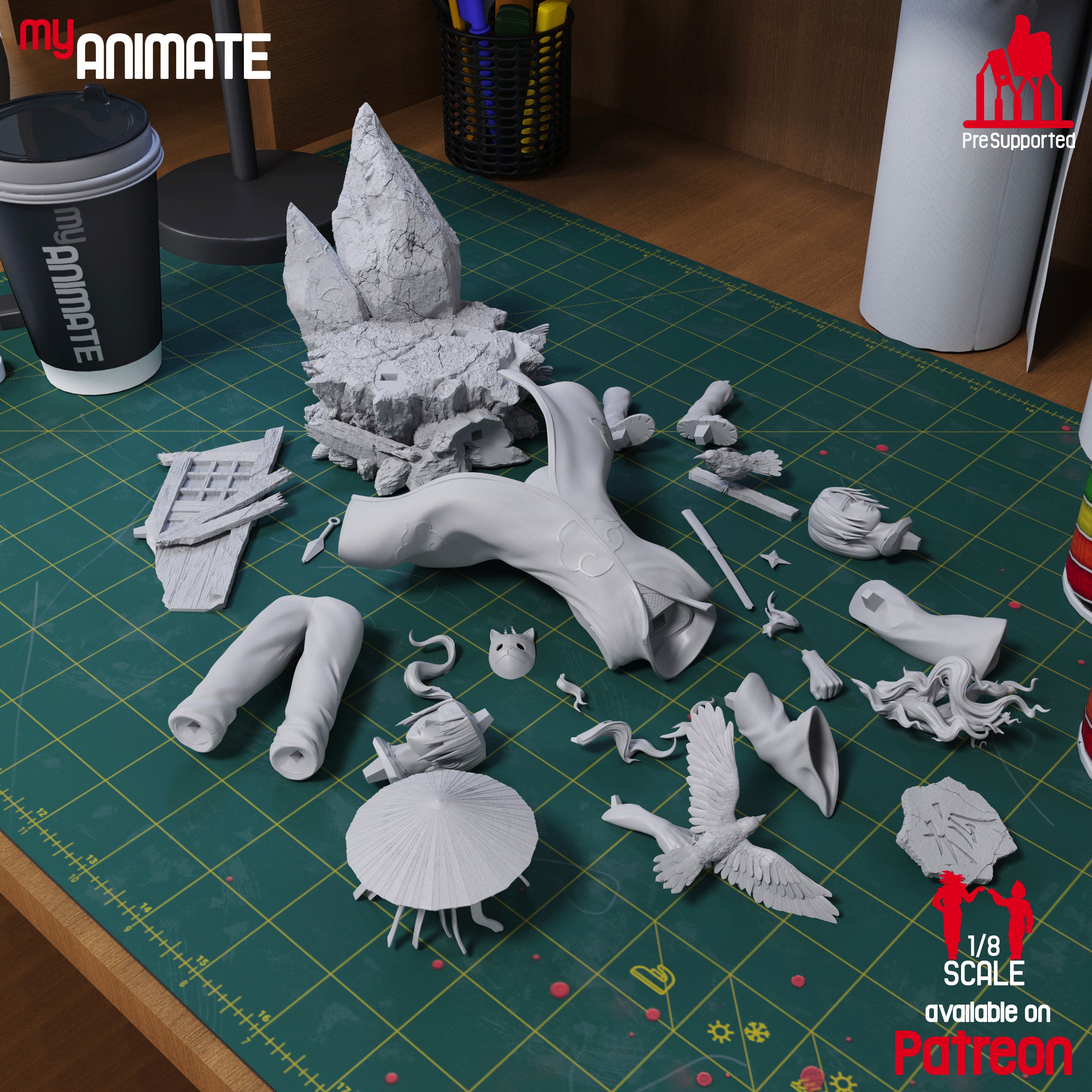 The Silent Ghost | Maximum Detailed 12K 3D Printed Figure