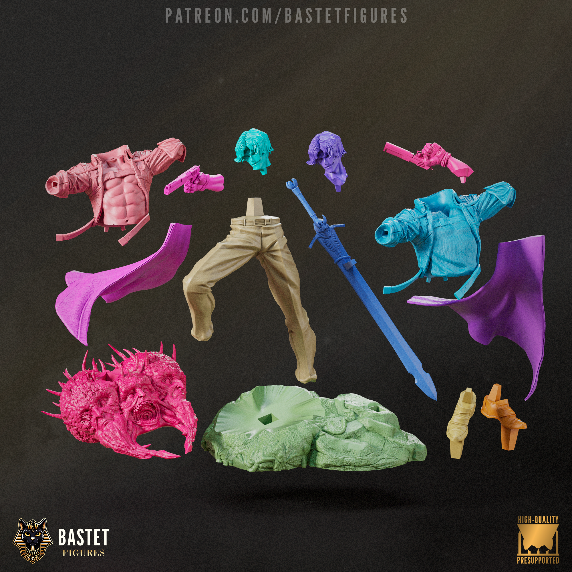 The Devil Slayer | Maximum Detailed 12K 3D printed figure