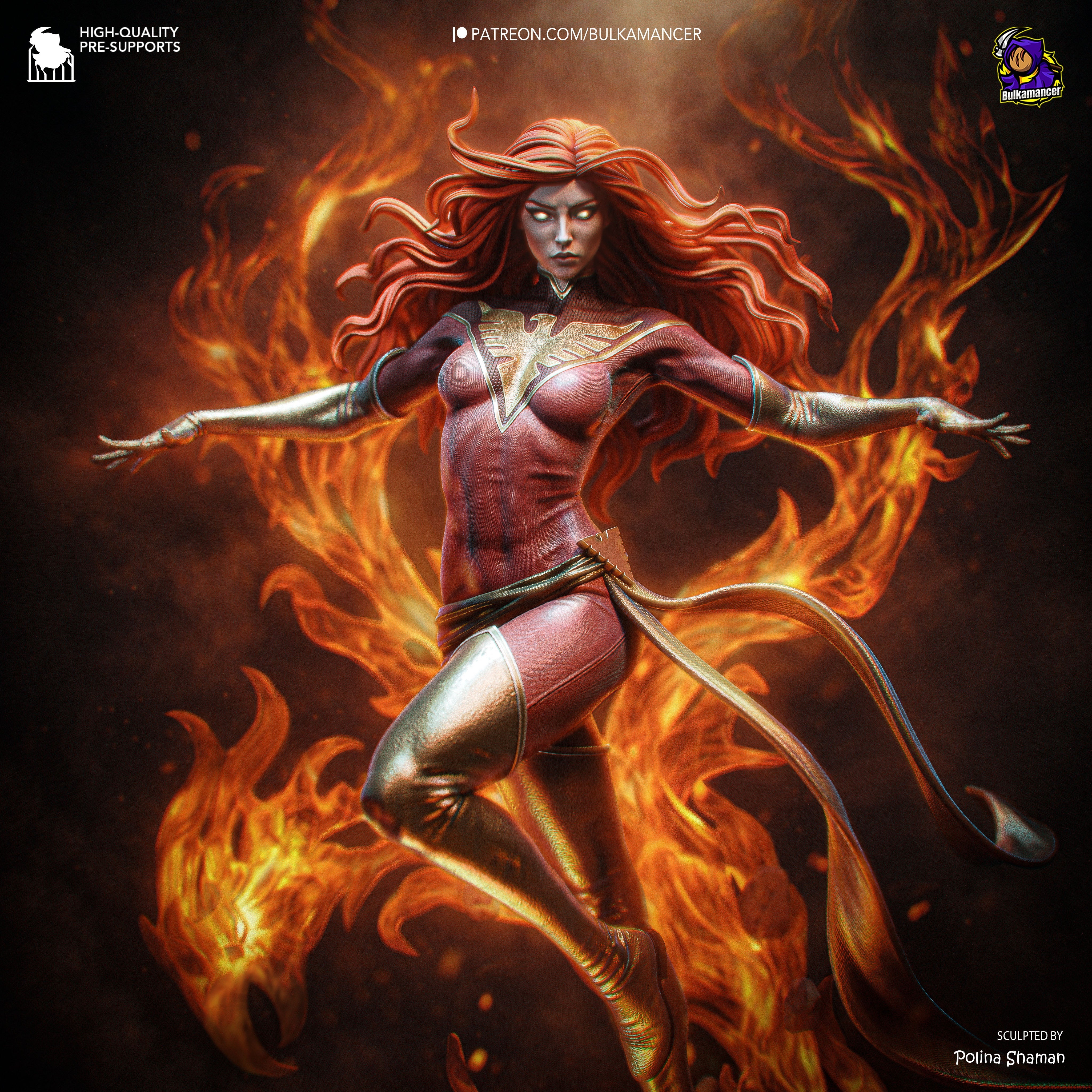 The Dark Phoenix Statue