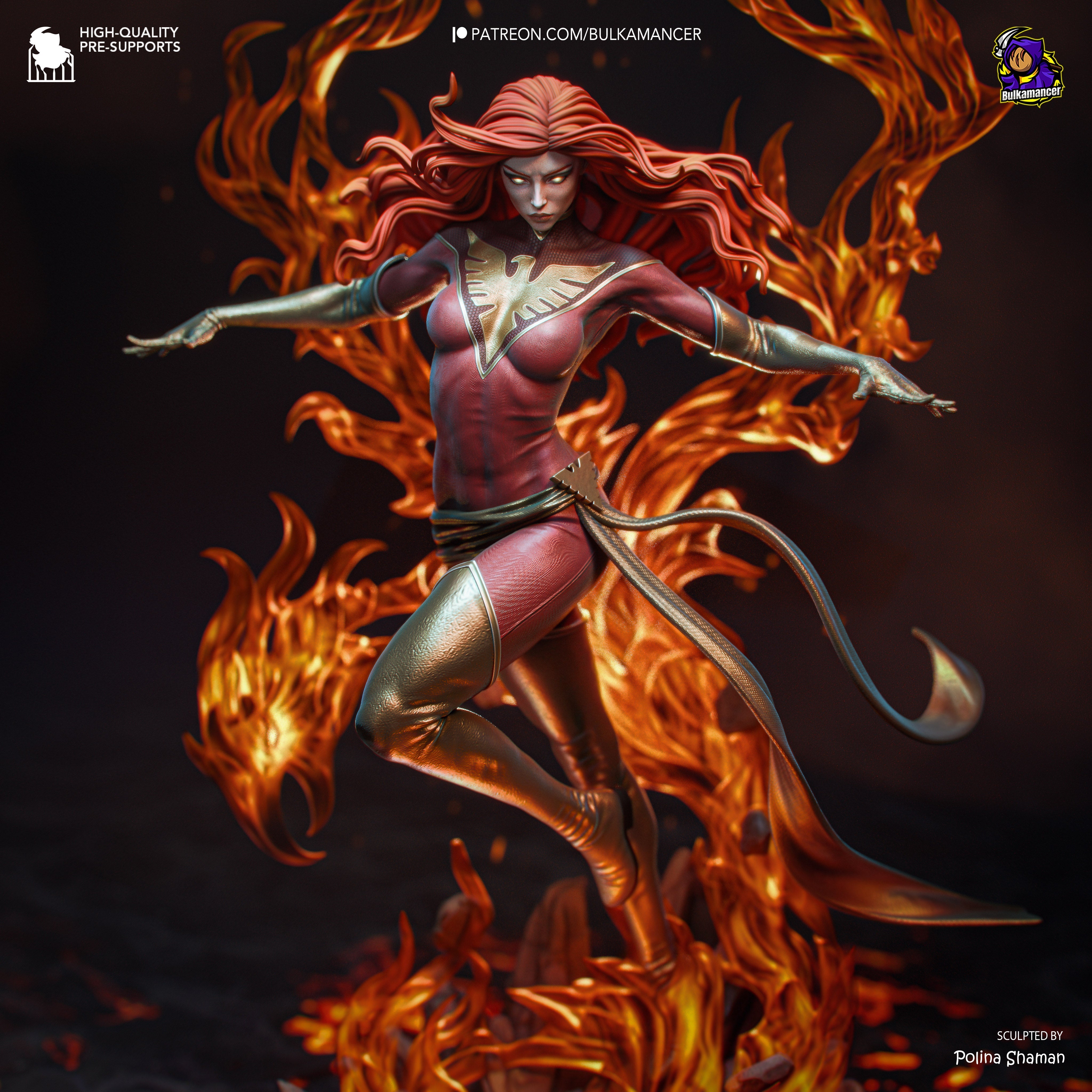 The Dark Phoenix Statue