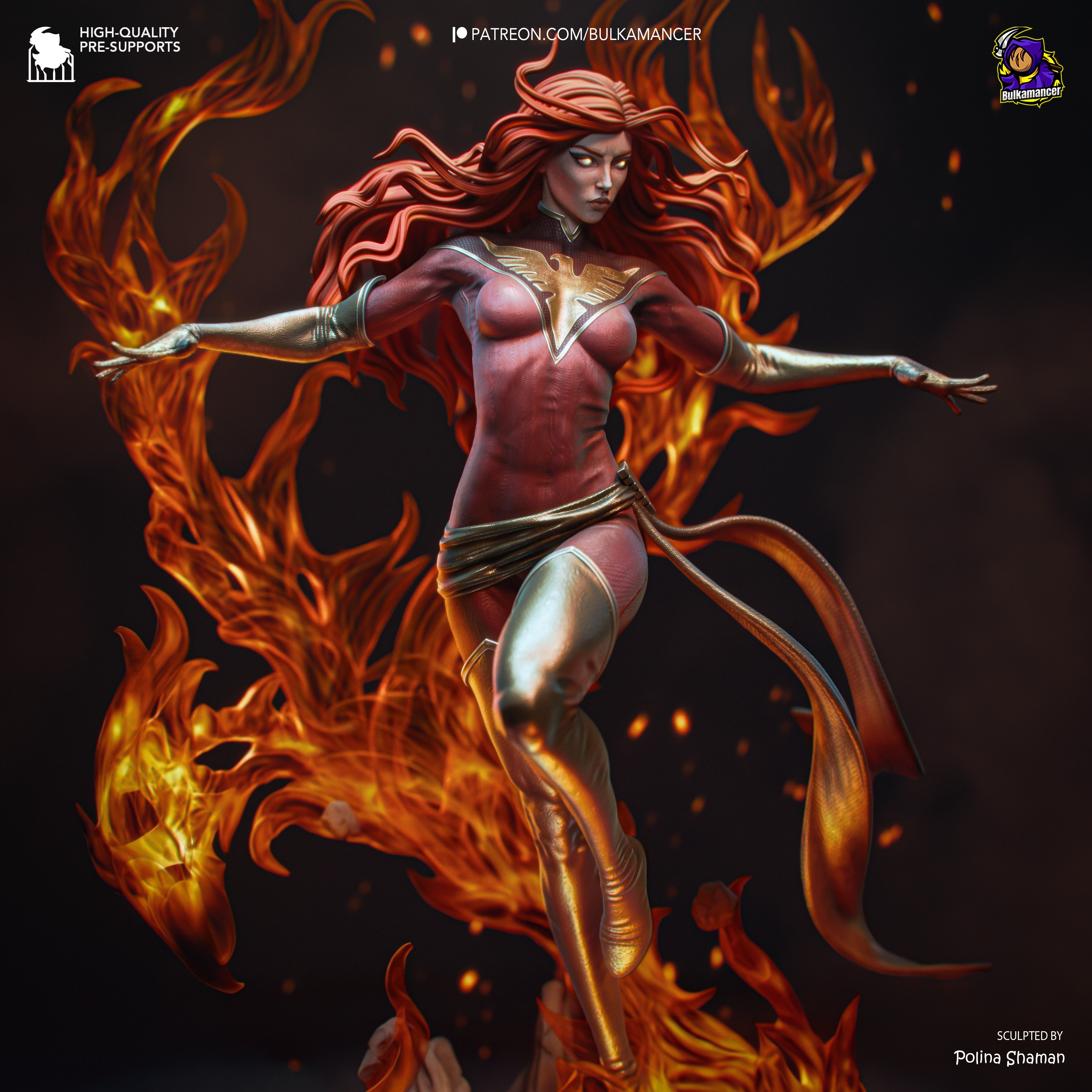 The Dark Phoenix Statue