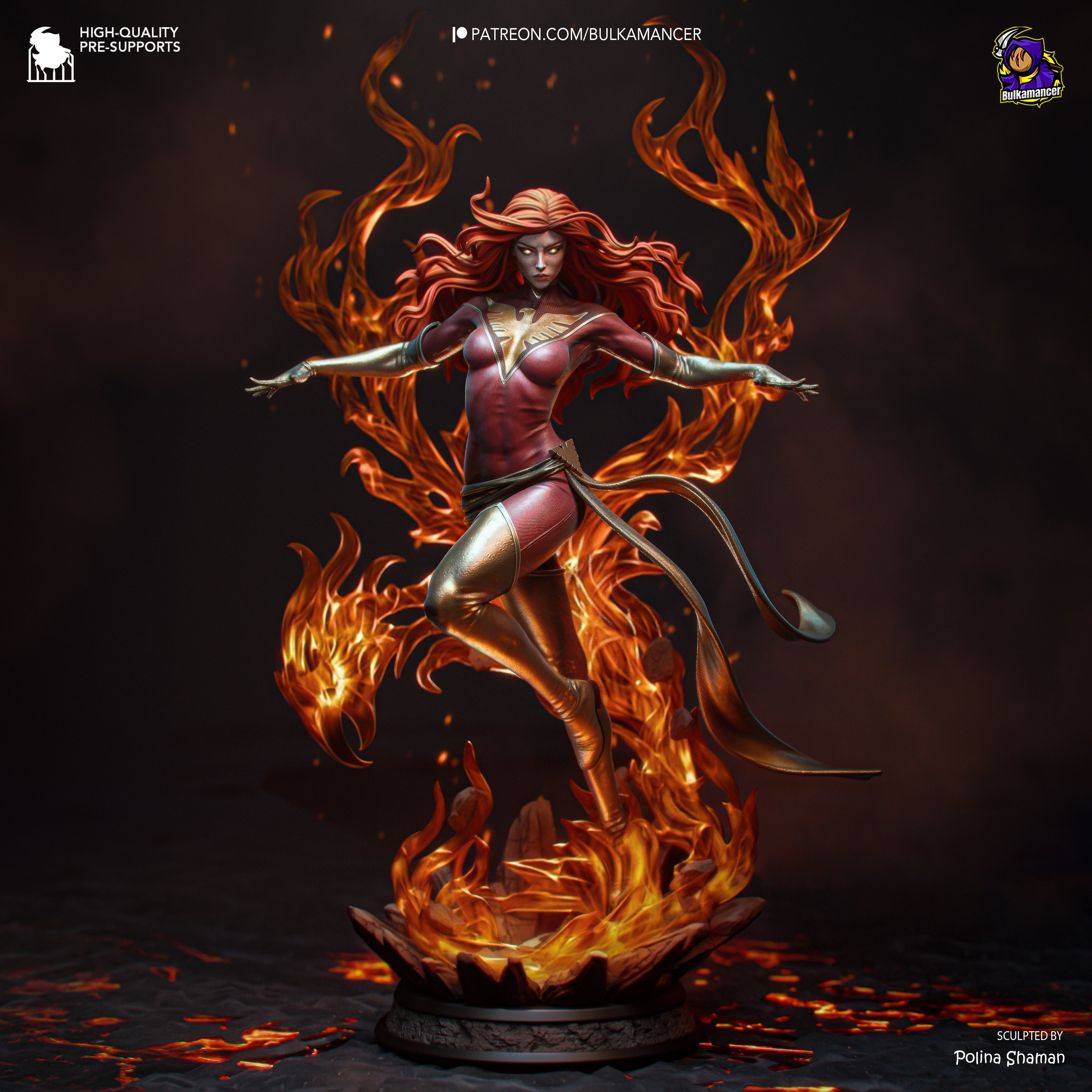 The Dark Phoenix Statue