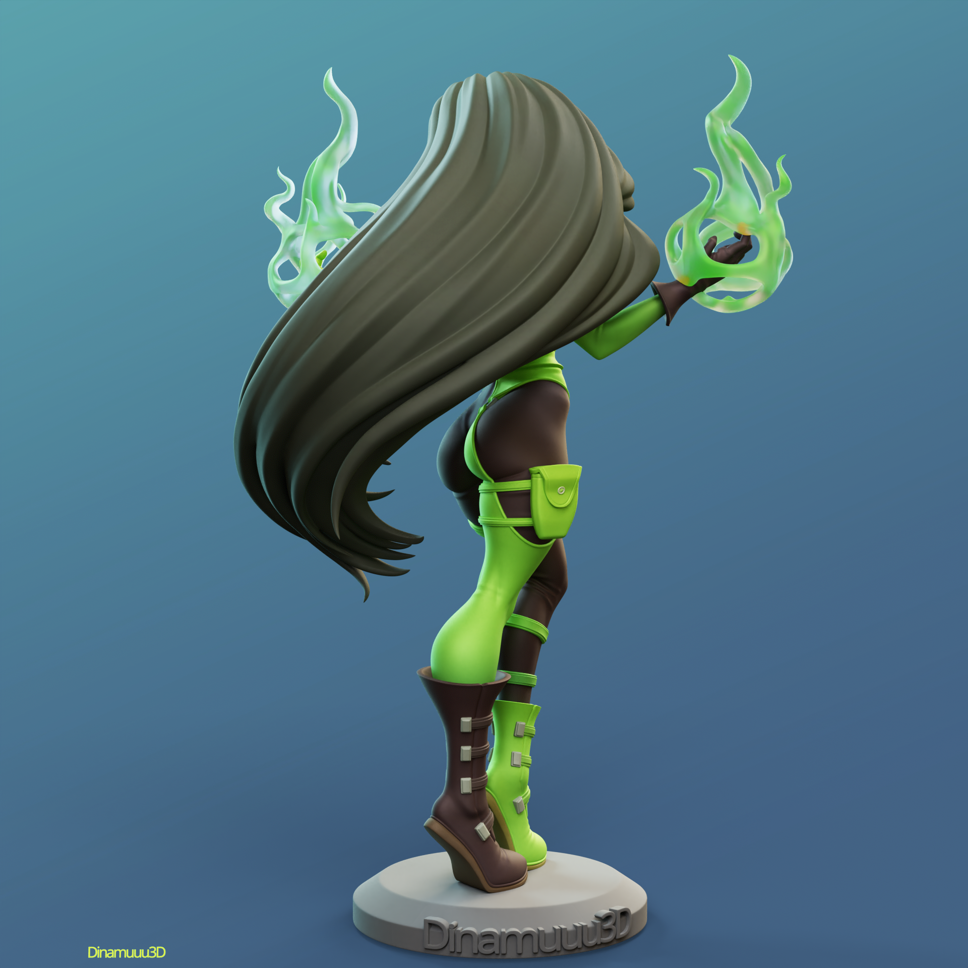 The Emerald Menace | Maximum Detailed 12K 3D printed figure