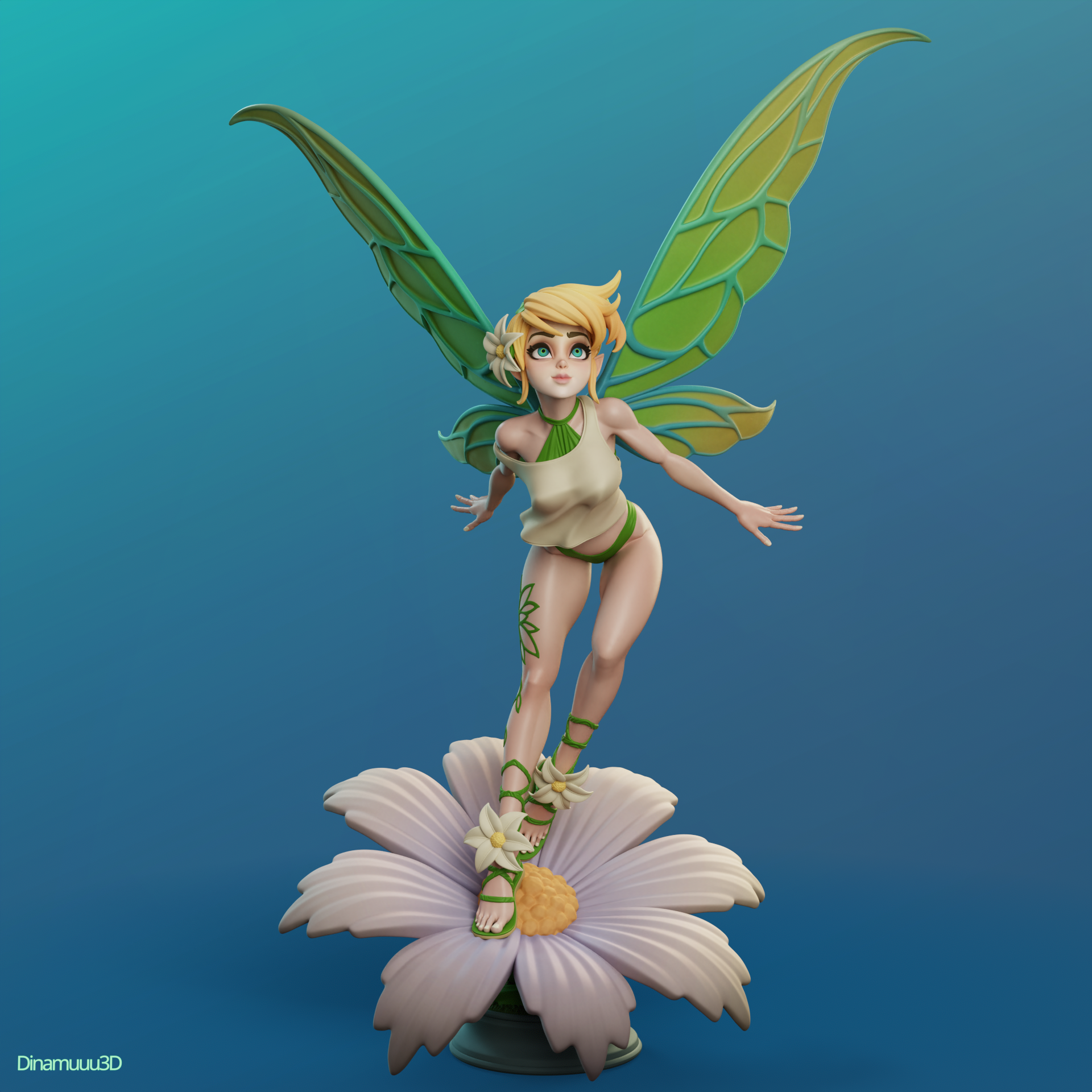 The Fairy Sparkle | Maximum Detailed 12K 3D printed figure