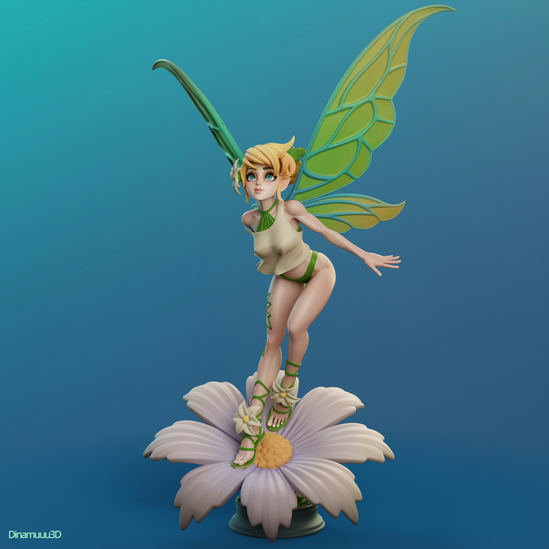 The Fairy Sparkle | Maximum Detailed 12K 3D printed figure