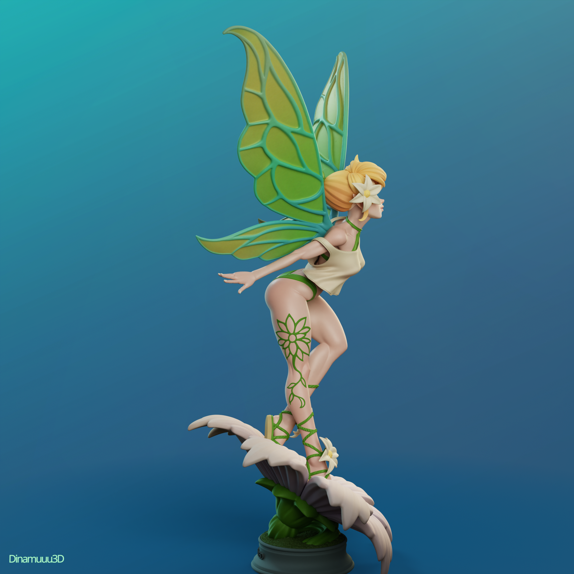 The Fairy Sparkle | Maximum Detailed 12K 3D printed figure